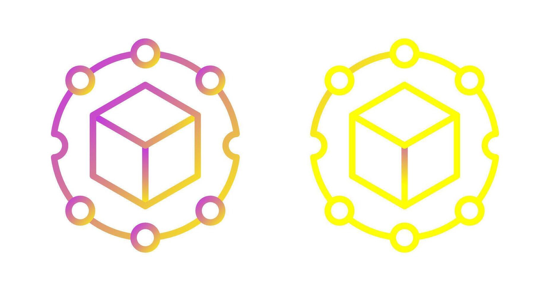 Blockchain Analytics Vector Icon