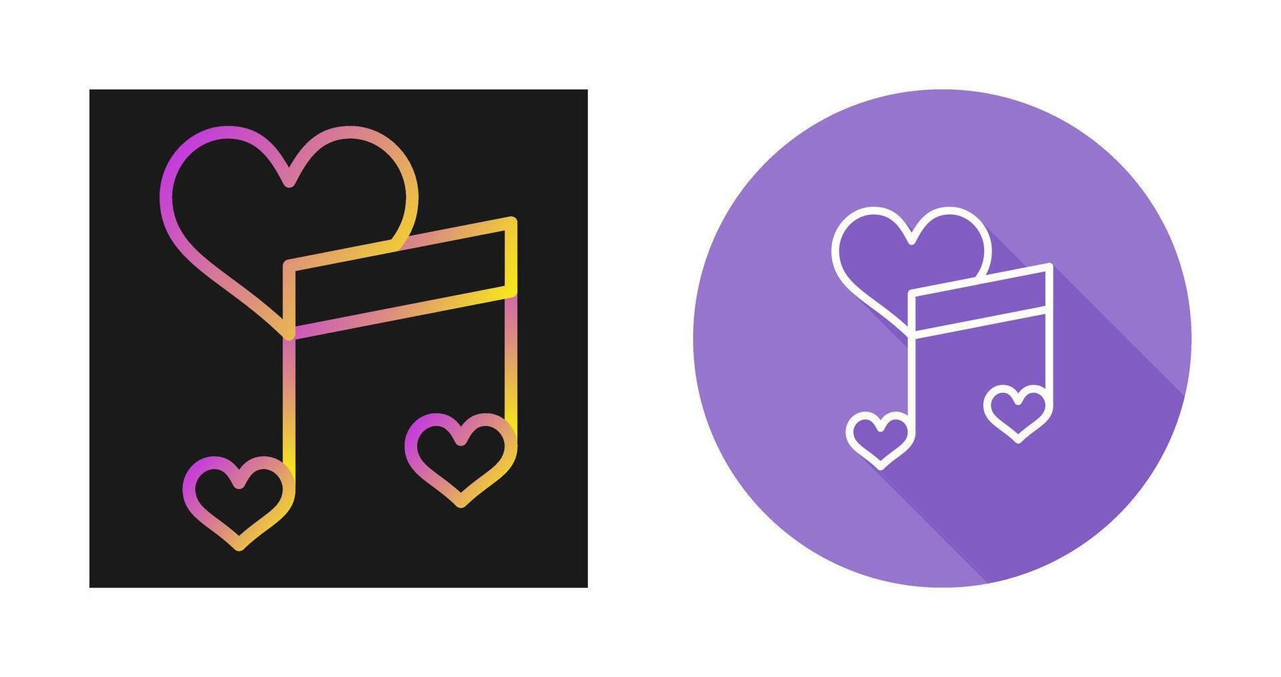 Love songs Vector Icon