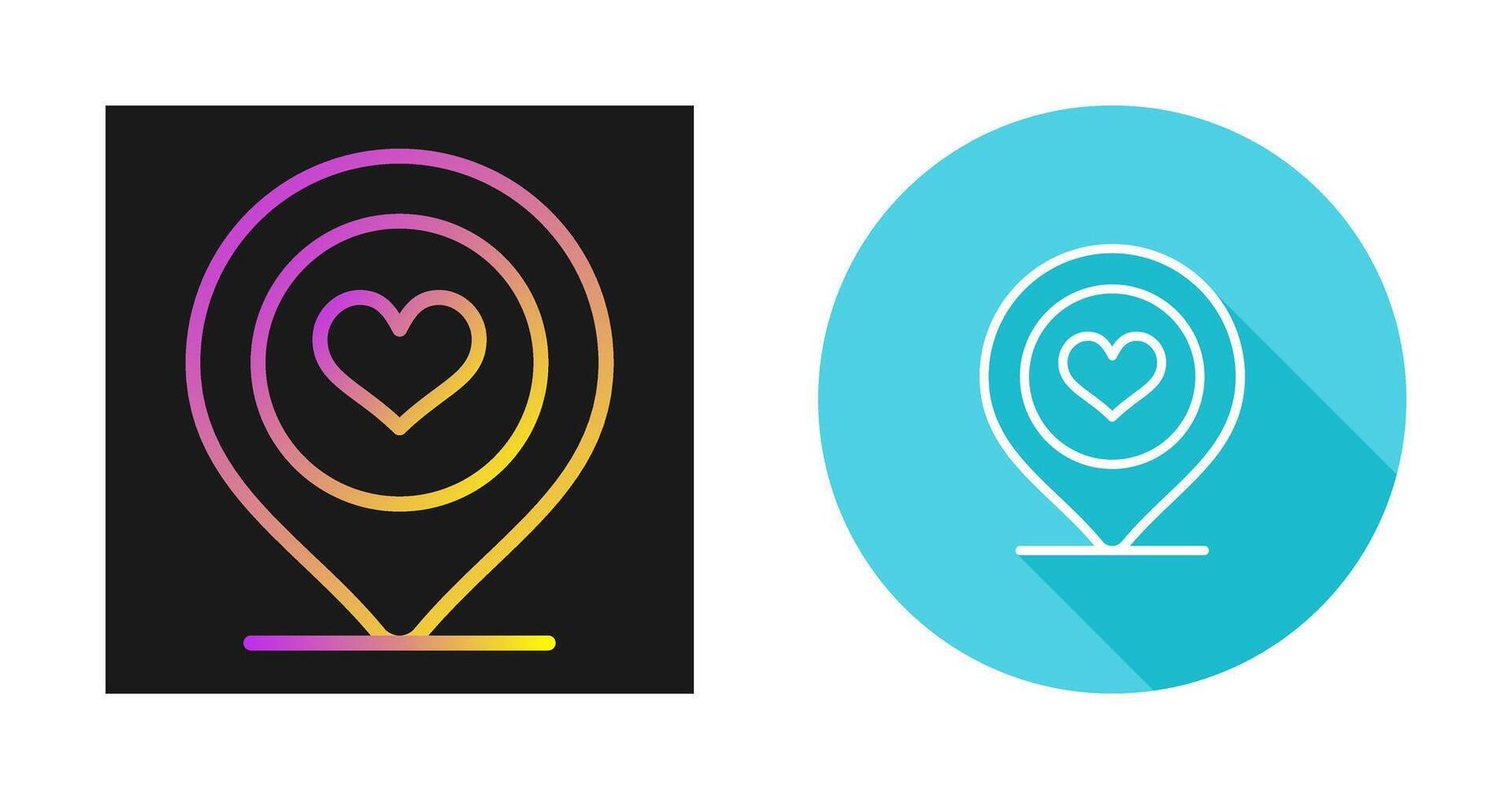 Love pin Vector Icon