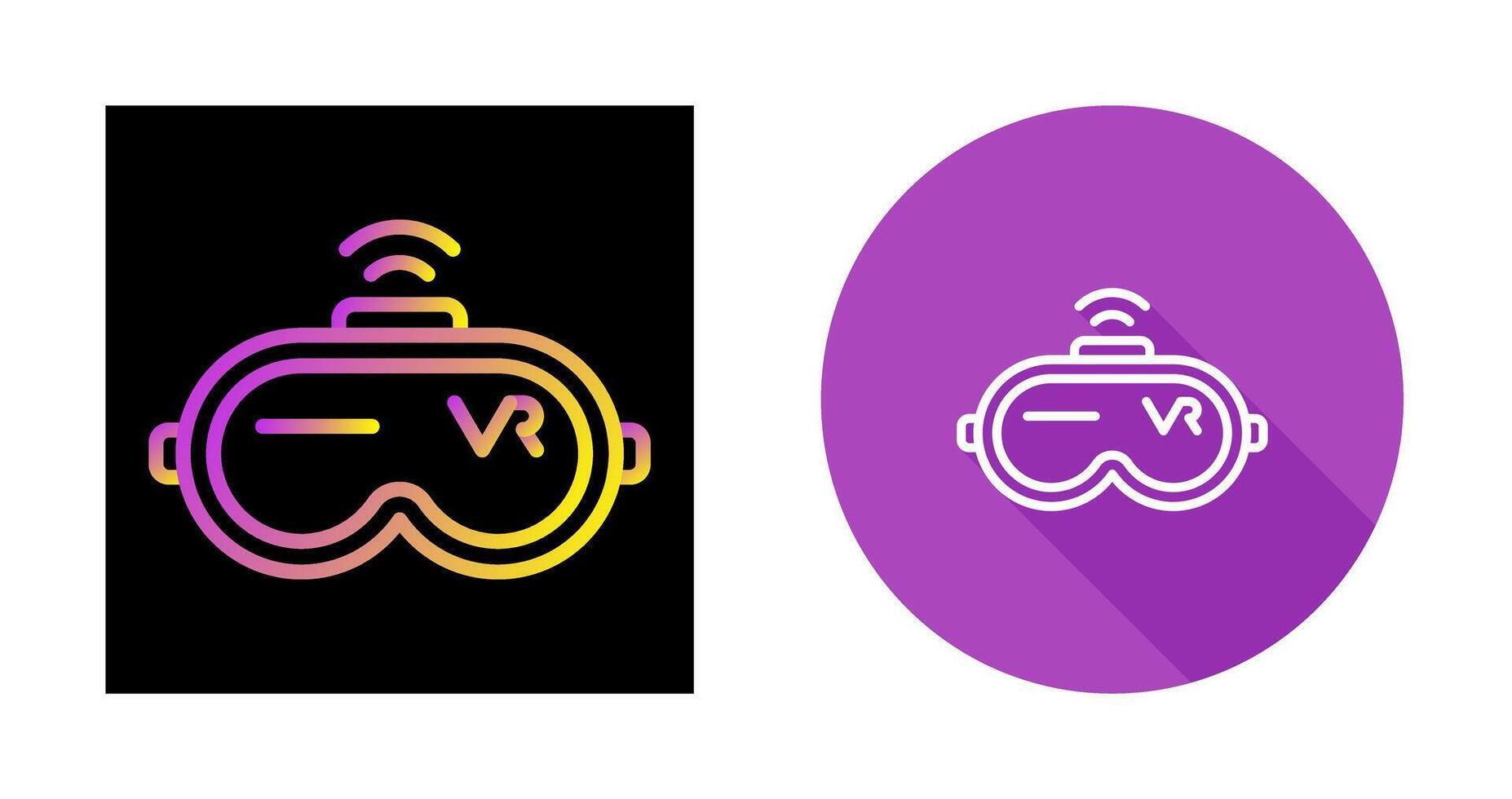 Virtual Reality Headset Vector Icon