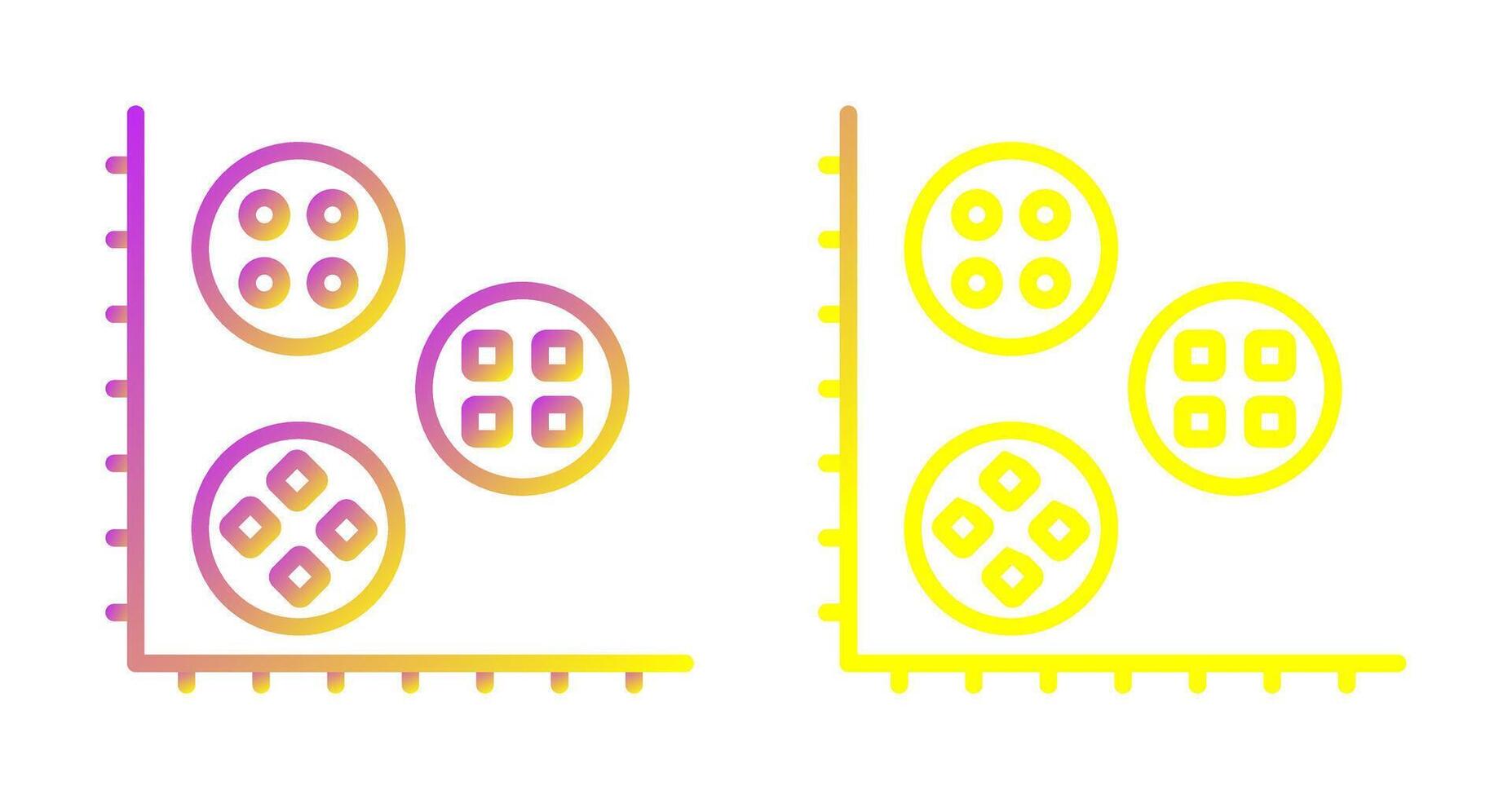 Cluster Analysis Vector Icon