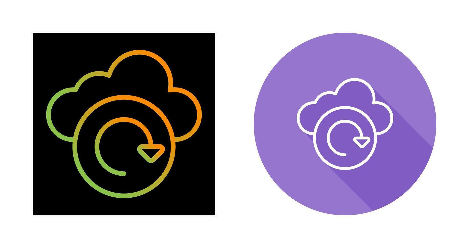 Cloud Backup Vector Icon