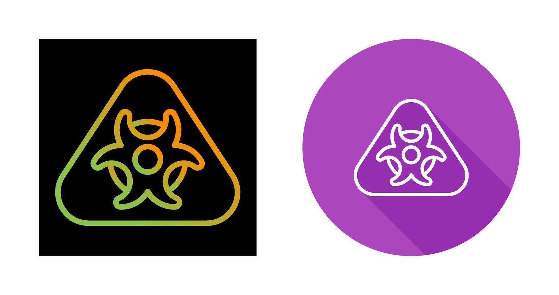 Hazardous materials symbol Vector Icon