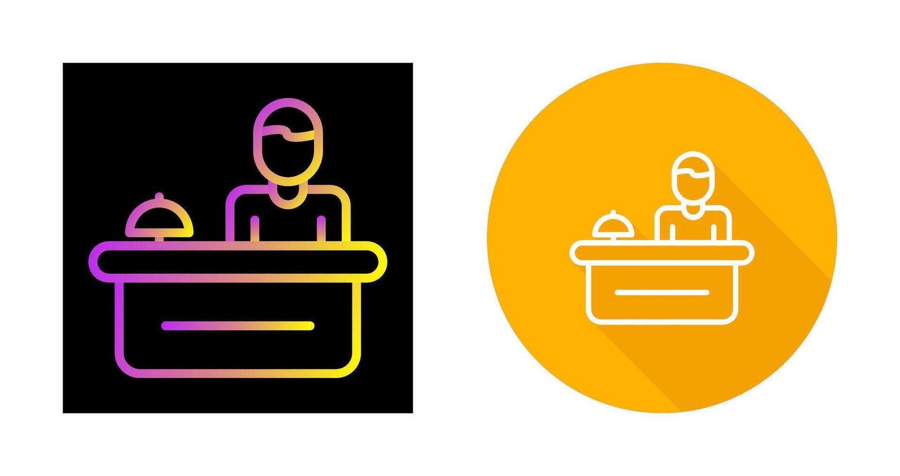 Hotel Reception Vector Icon