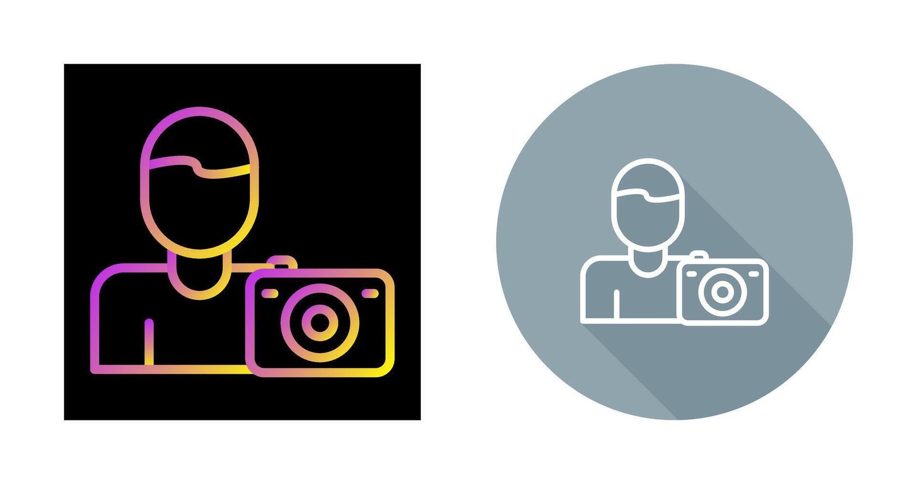 fotógrafo vector icono