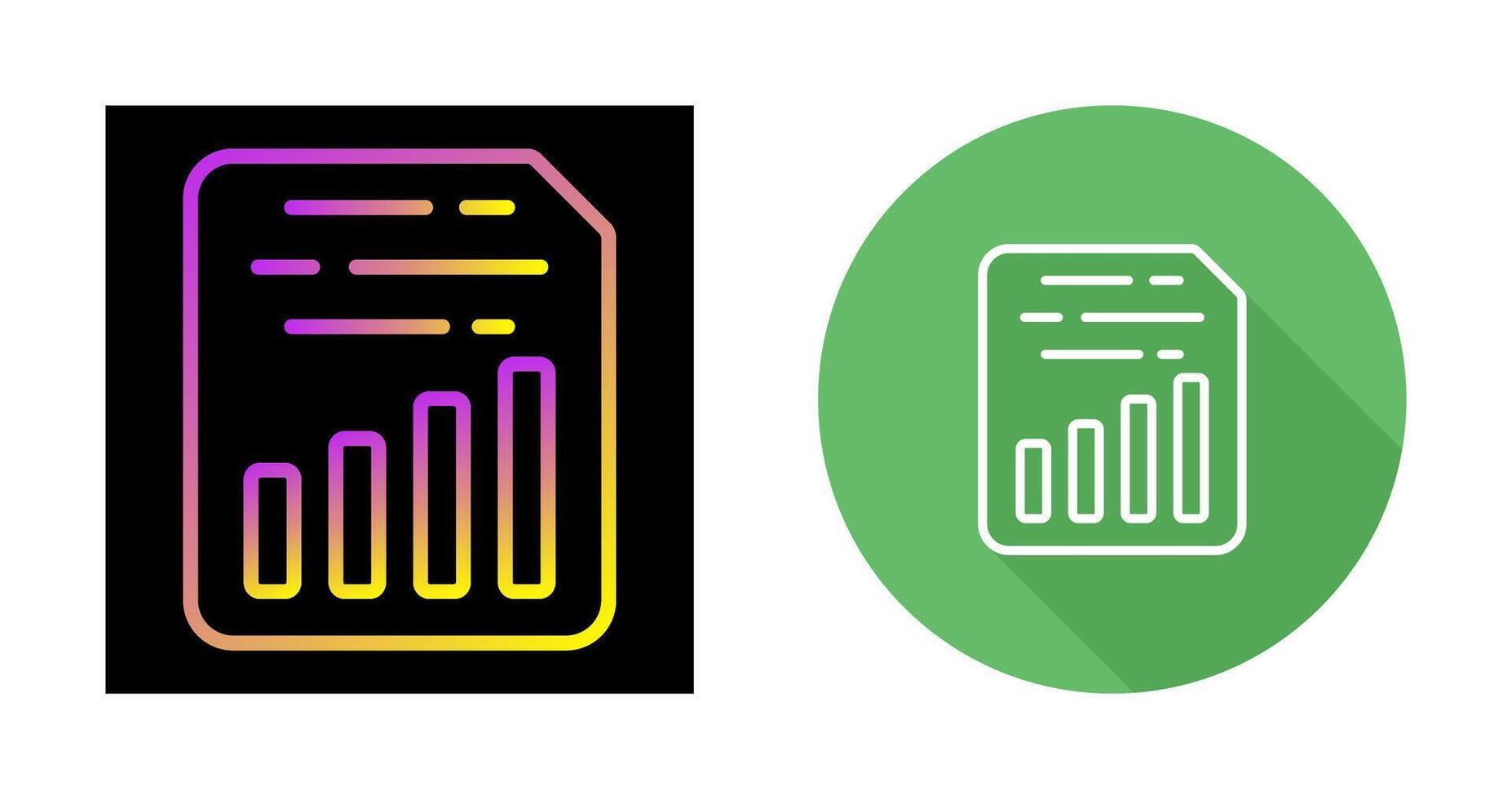 Document Insert Chart Vector Icon