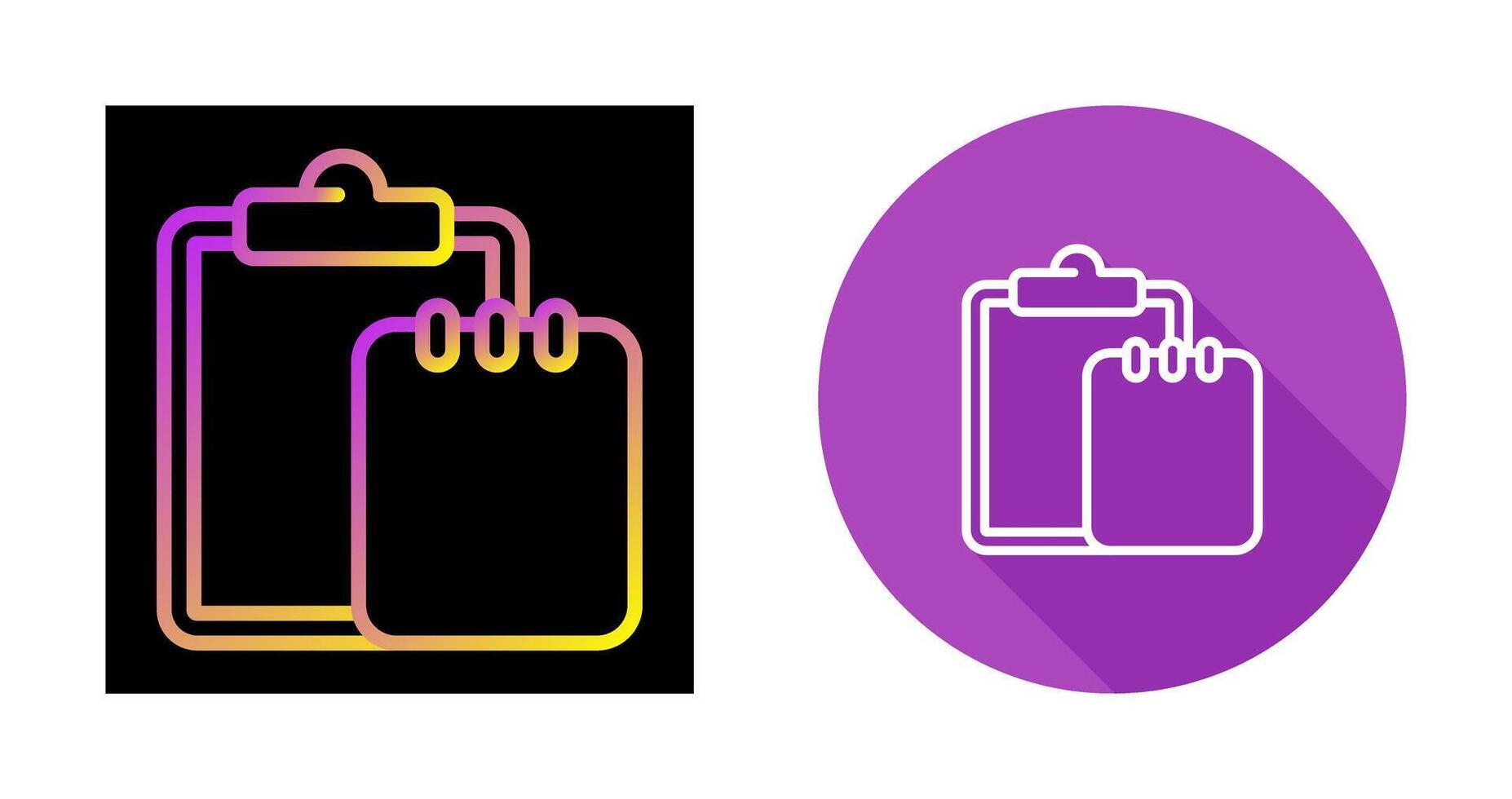Task list with writing pad Vector Icon