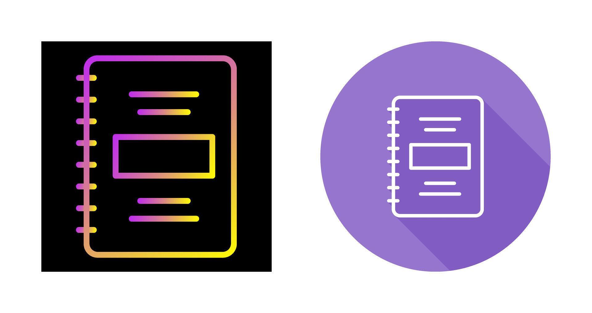 Notebook Vector Icon 39992284 Vector Art at Vecteezy