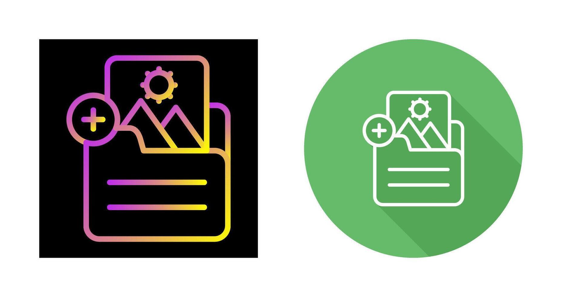 Document Insert Image Vector Icon