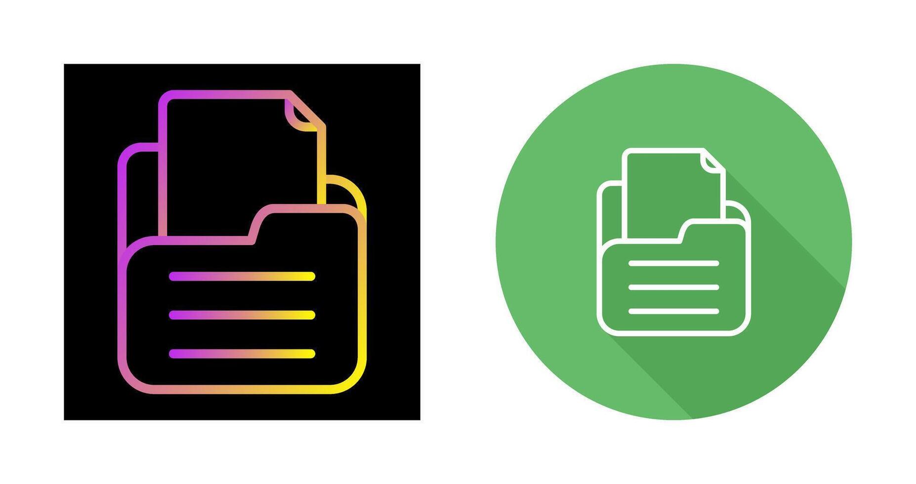 Folder with documents Vector Icon