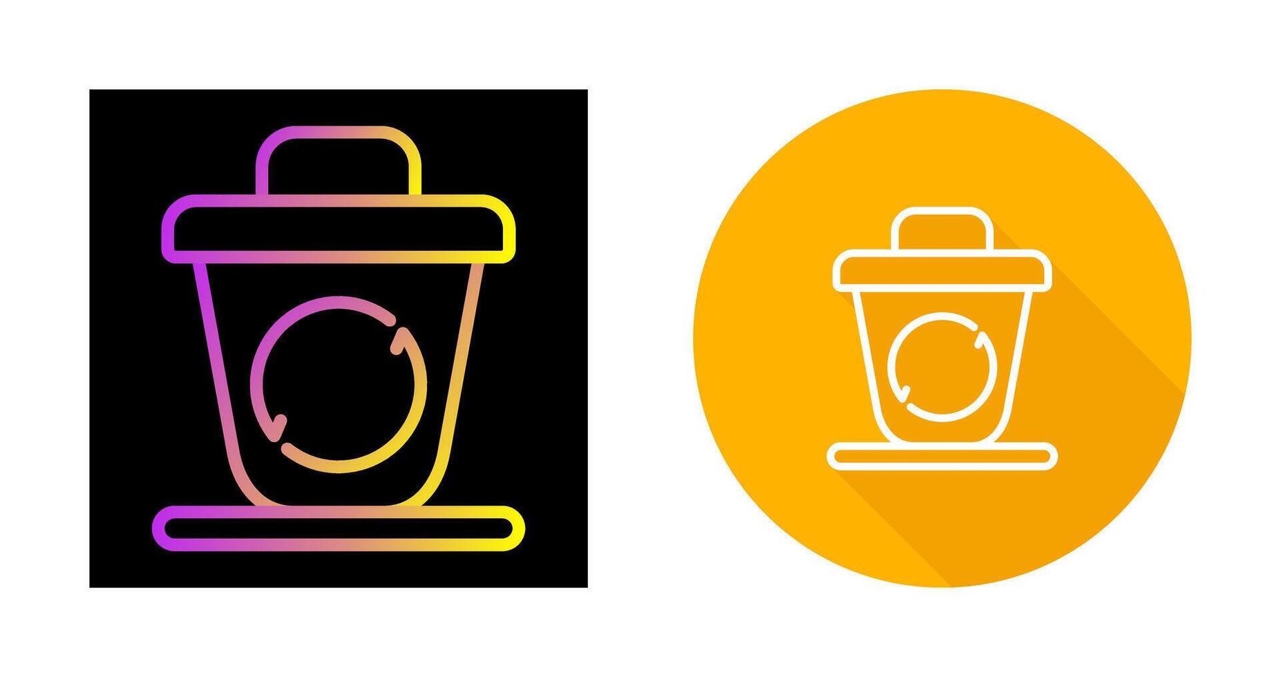 Recycling bin Vector Icon