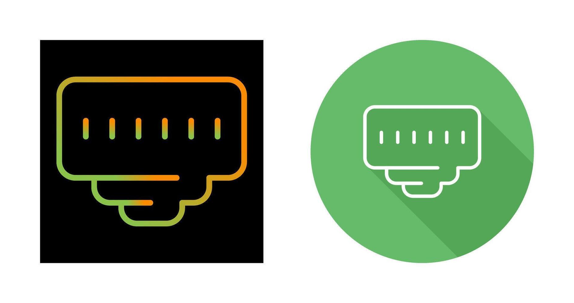 Ethernet Port Vector Icon