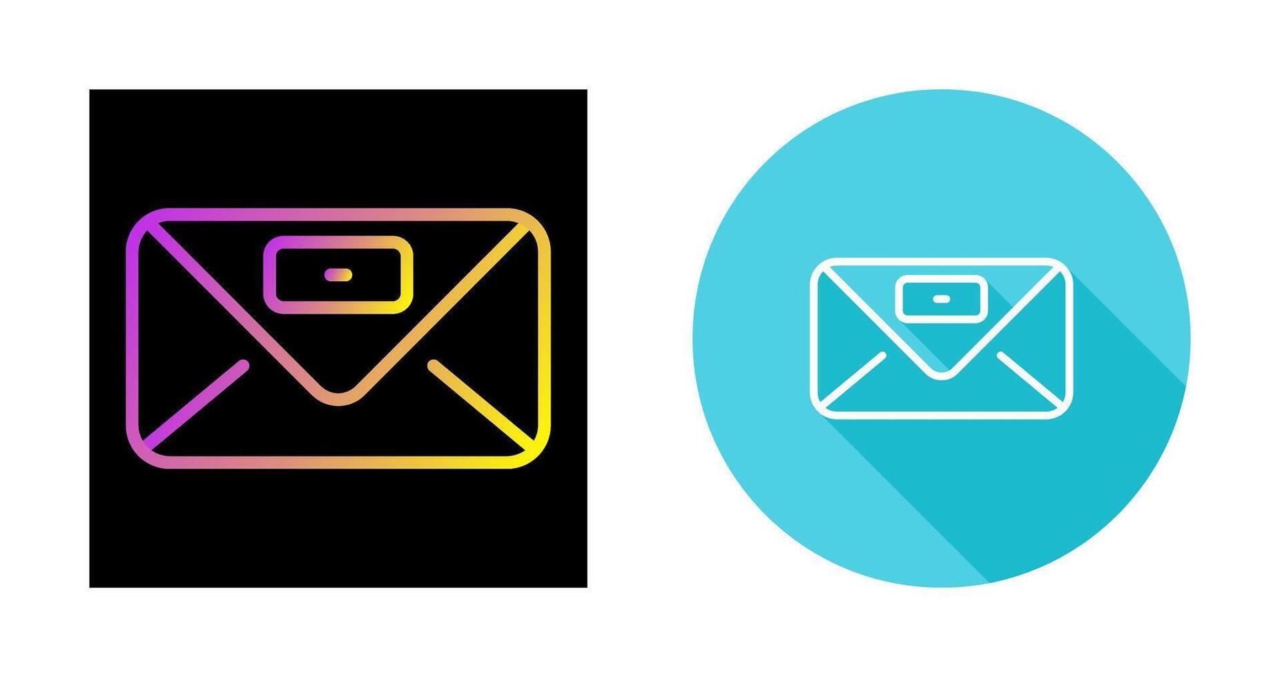 Envelope with stamp Vector Icon