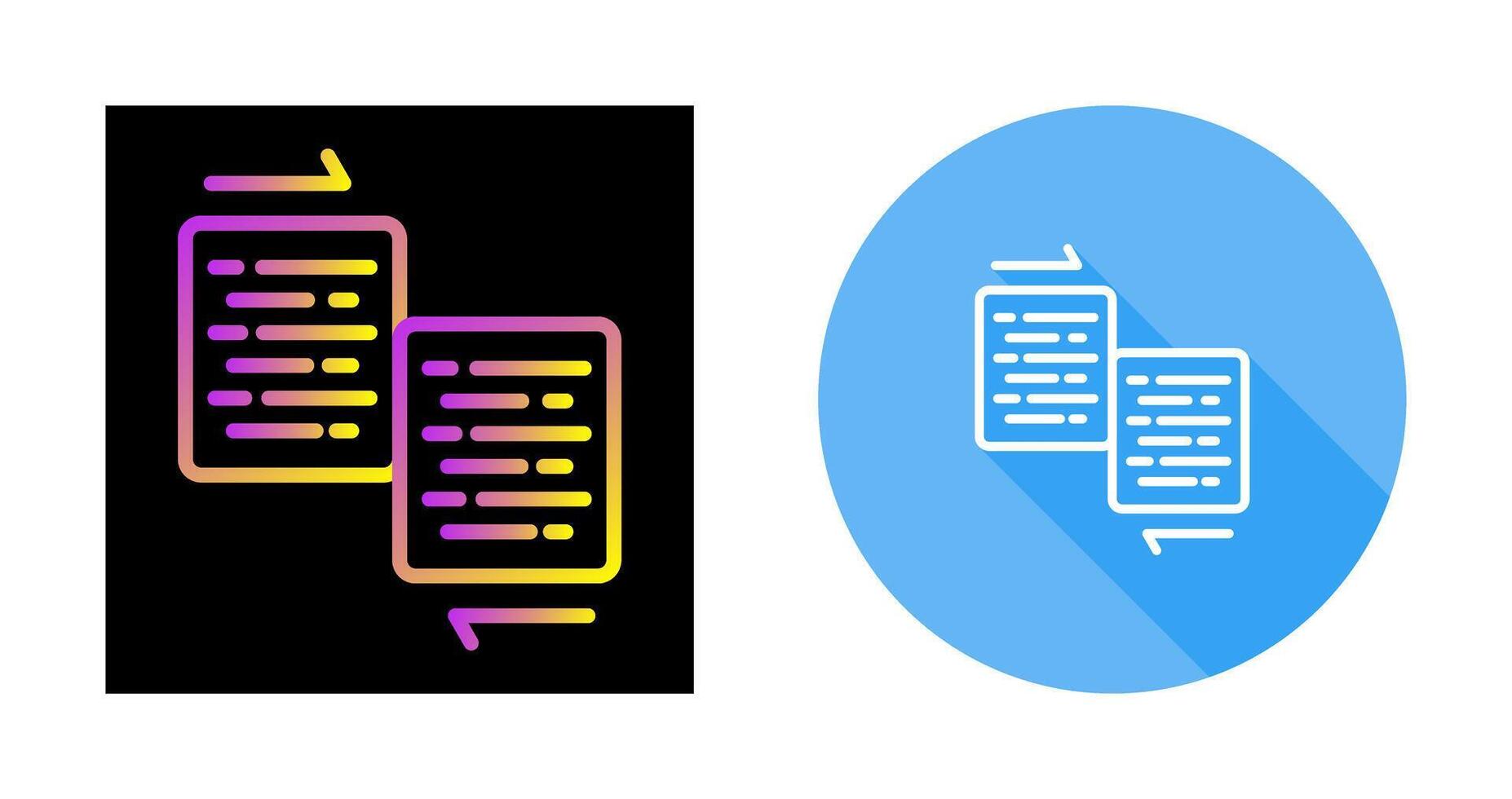 Document Merge Vector Icon