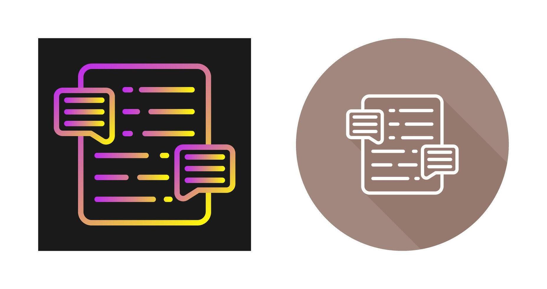 Document Commenting Vector Icon