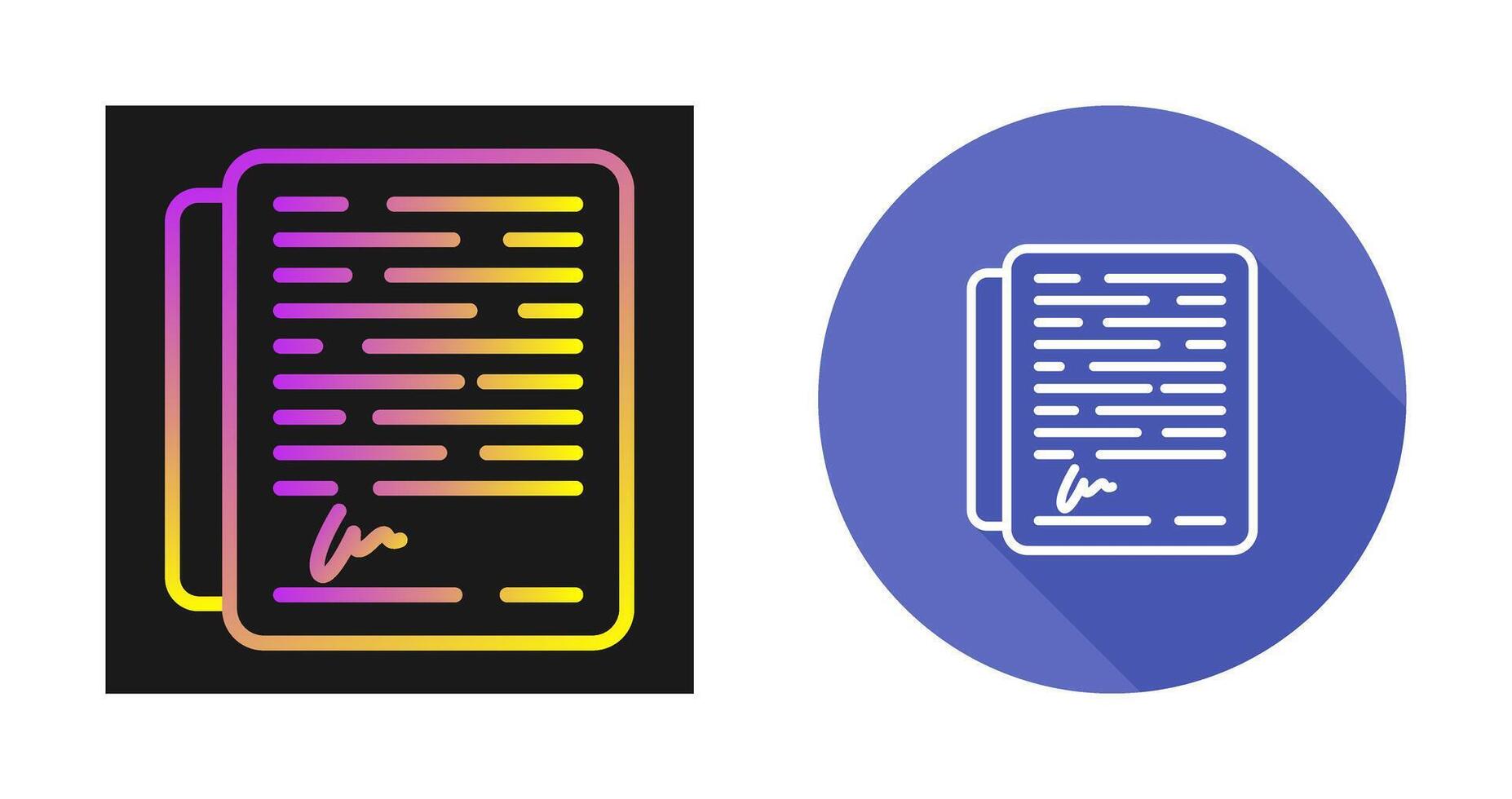 Signature Vector Icon