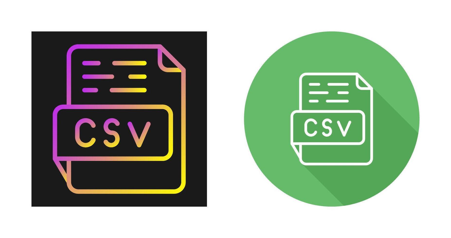 CSV Vector Icon