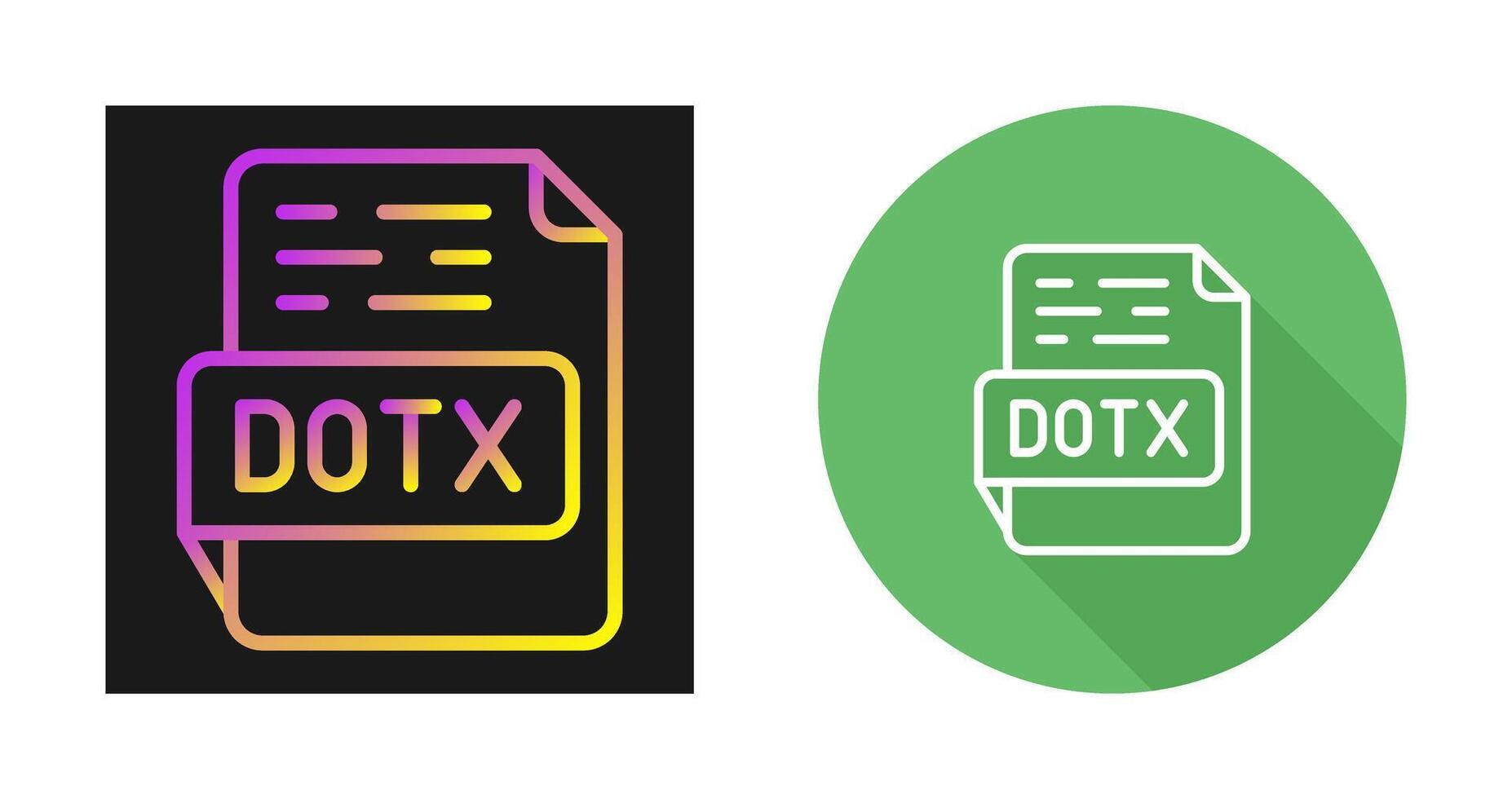 DOTX Vector Icon