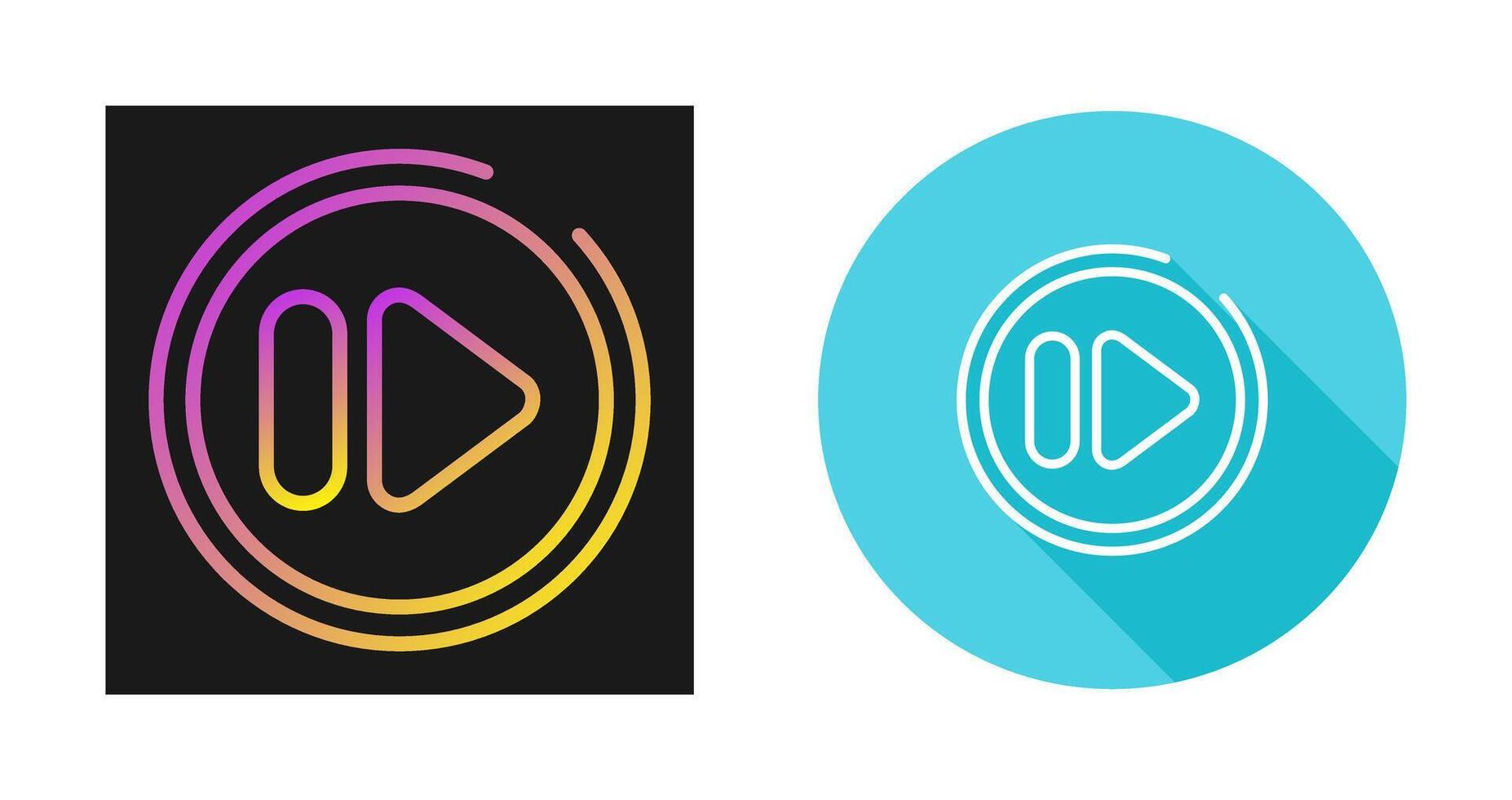 Fast Forward Button Vector Icon