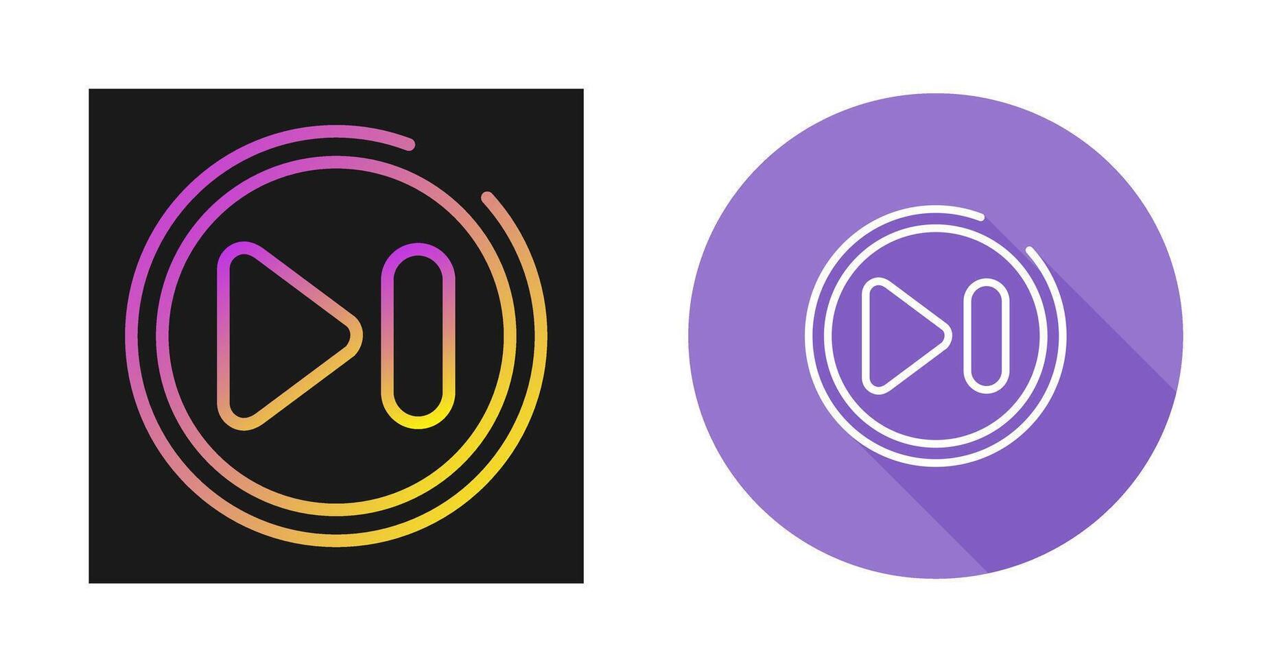 Next Track Button Vector Icon