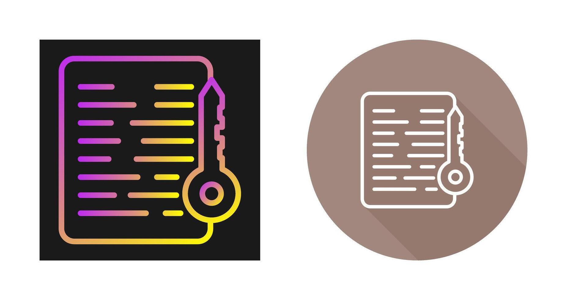 Document Access Vector Icon