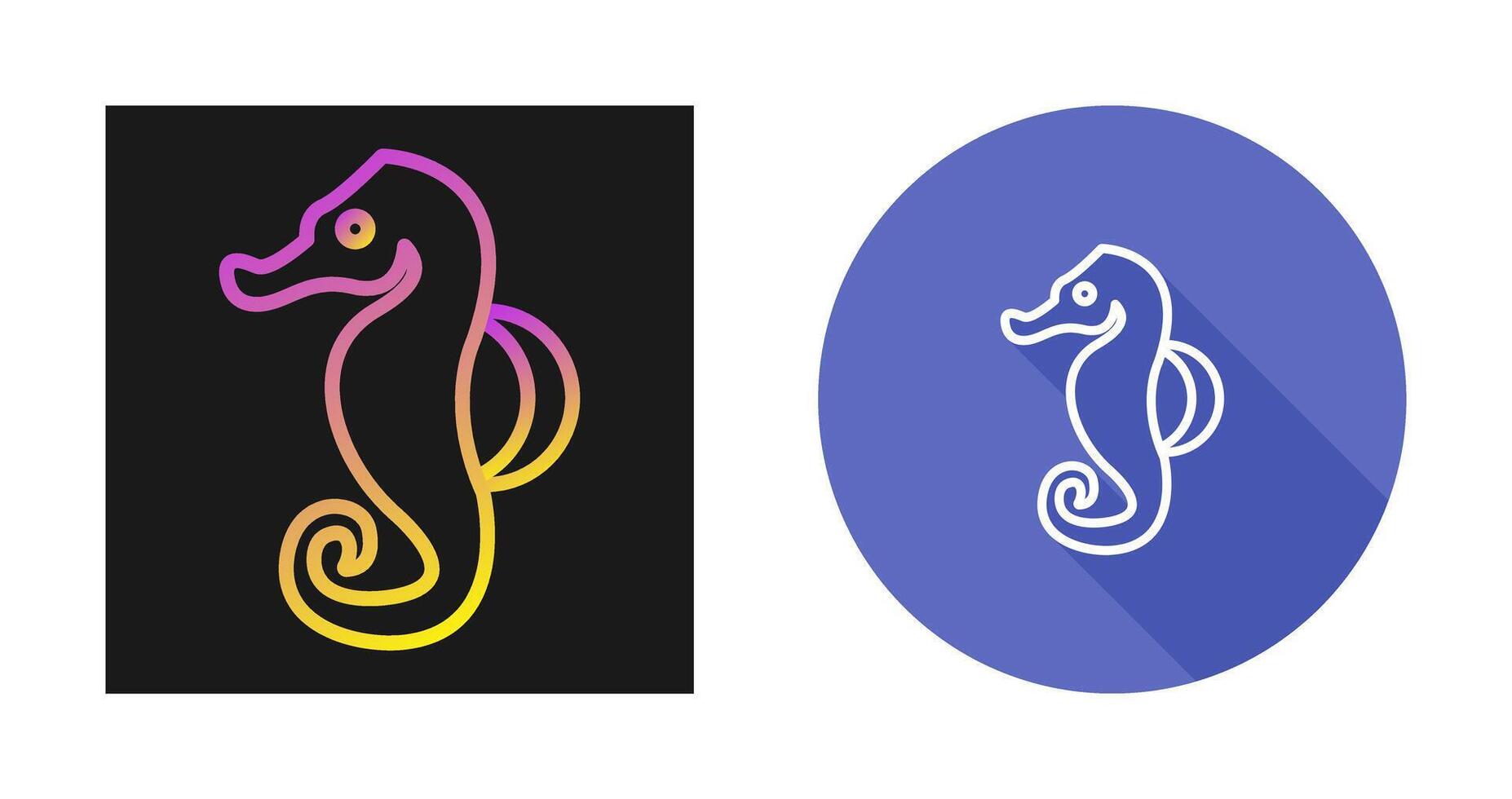 Seahorse Vector Icon