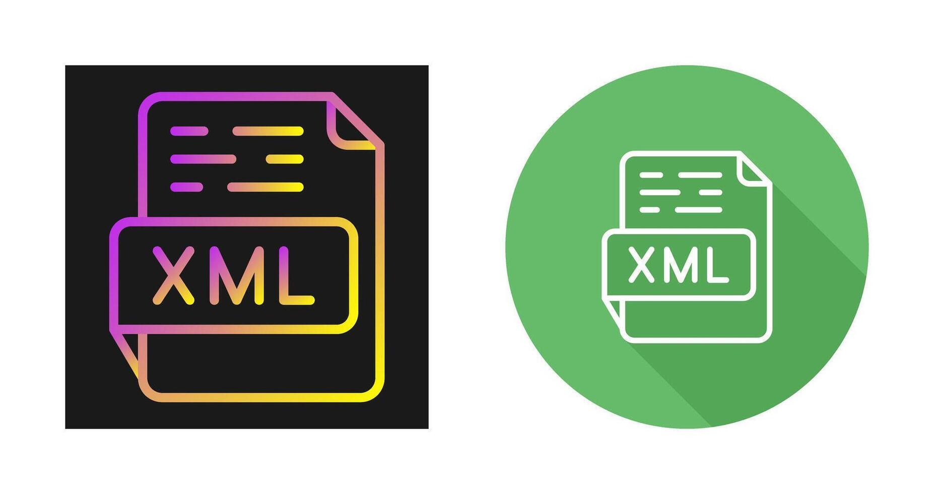 XML Vector Icon