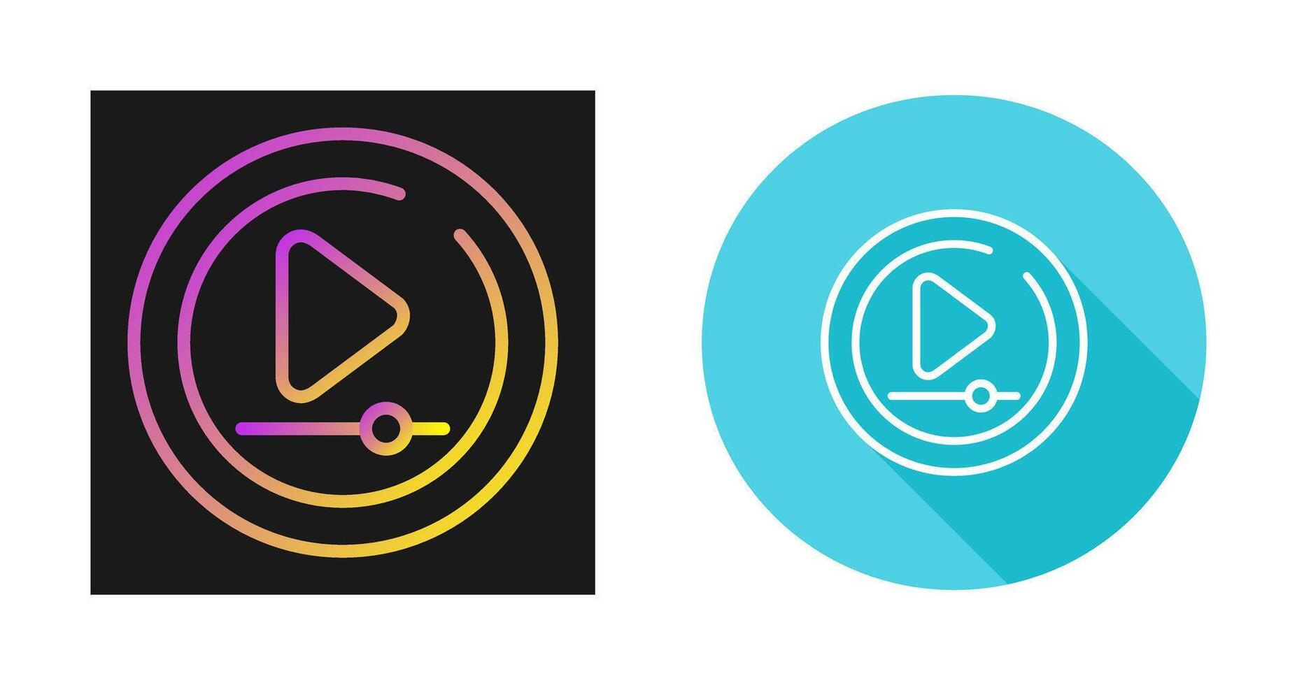 Video Play Circle Vector Icon