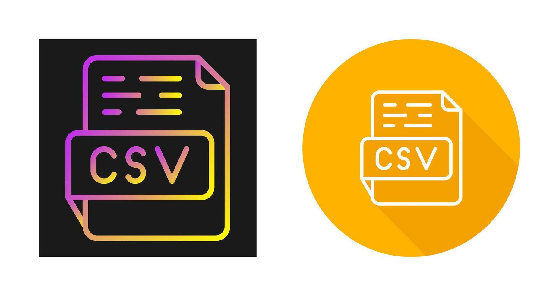 CSV Vector Icon