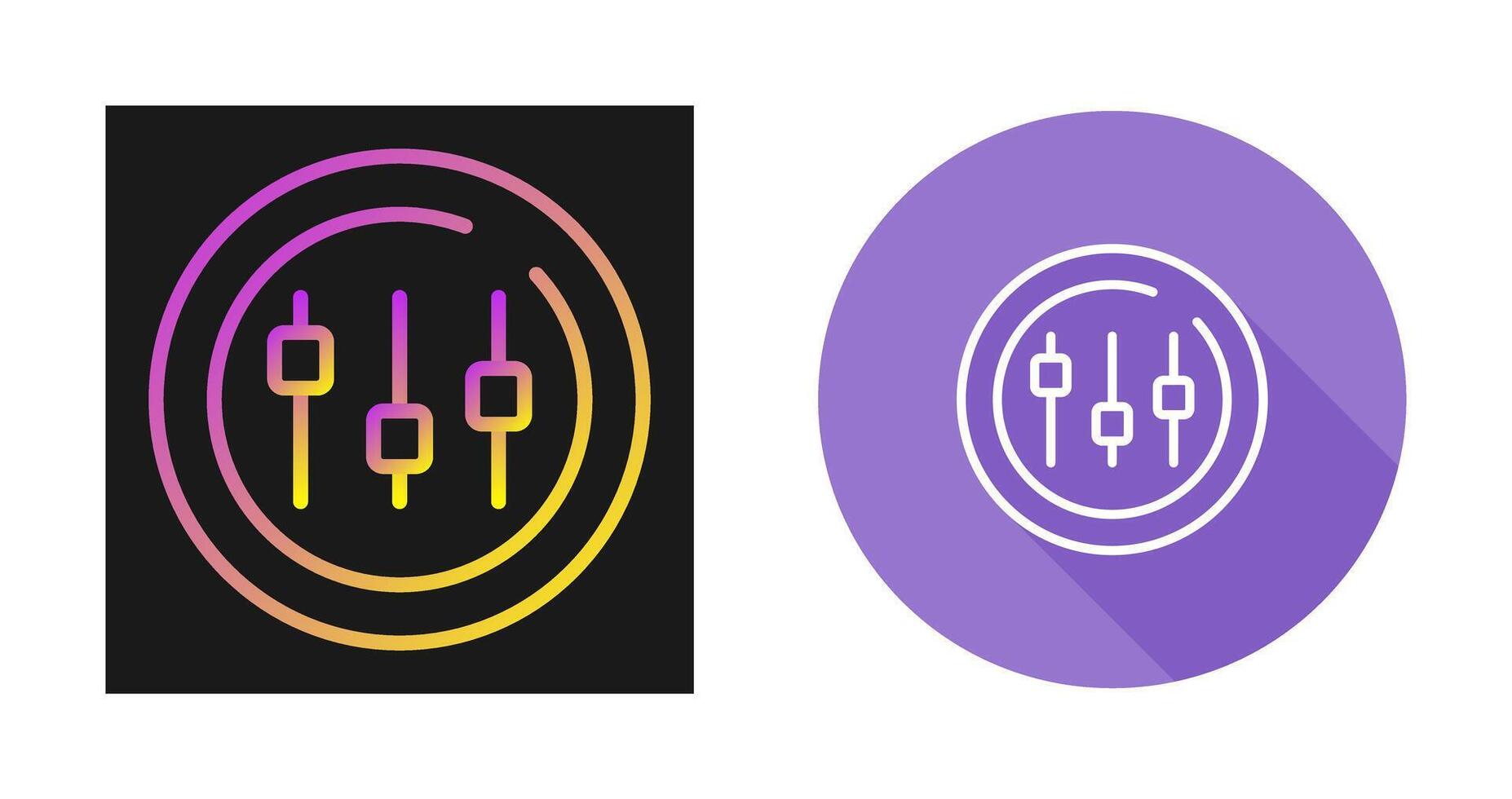 Music Equalizer Circle Vector Icon
