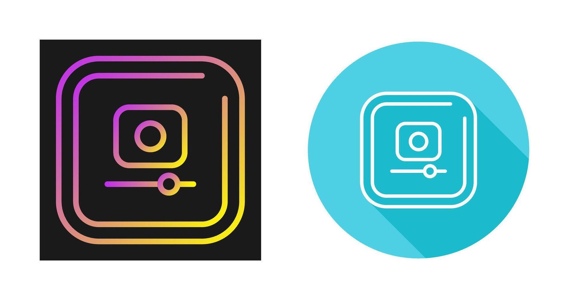 Video Record Square Vector Icon