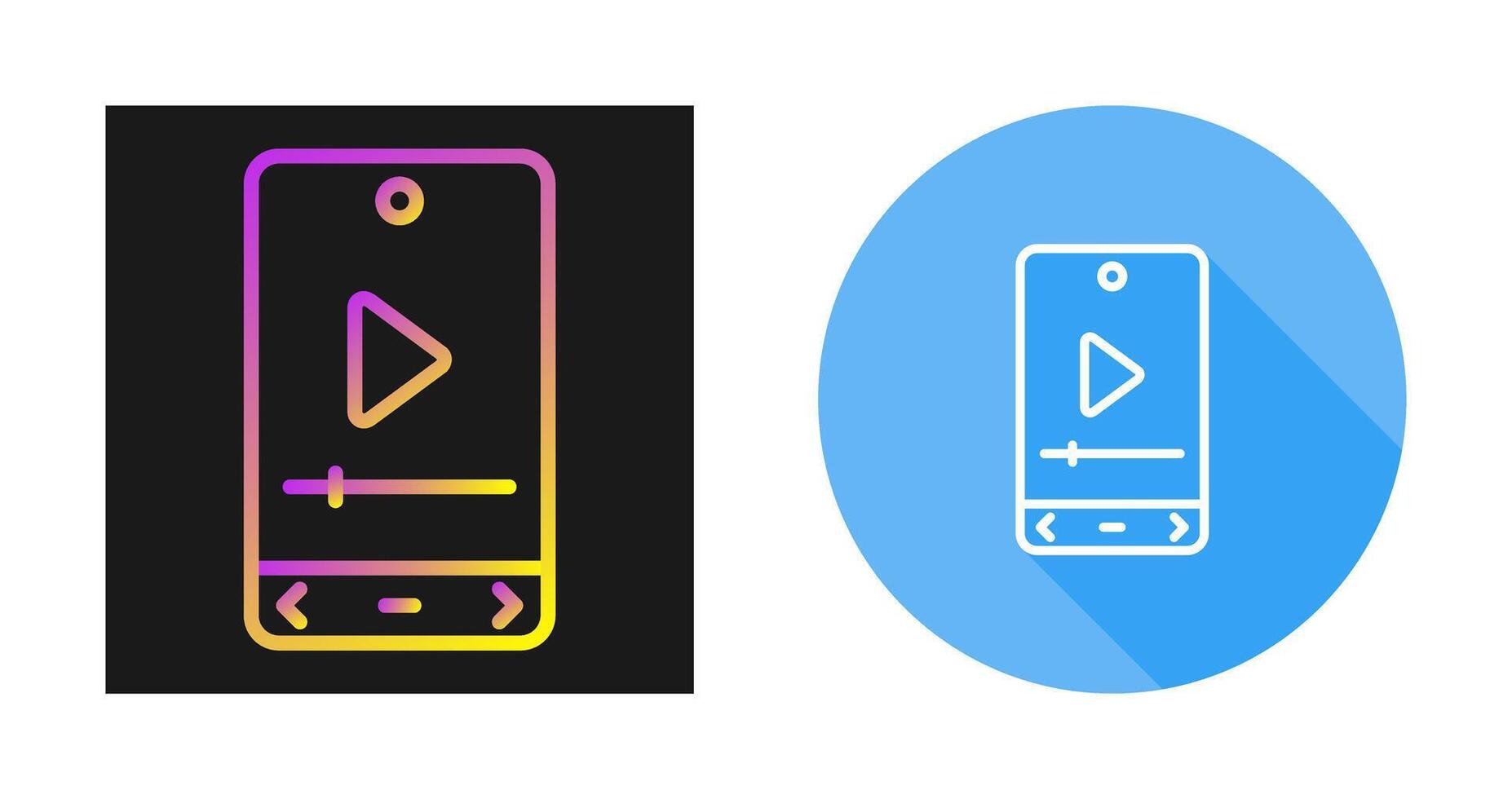 Video Player Vector Icon