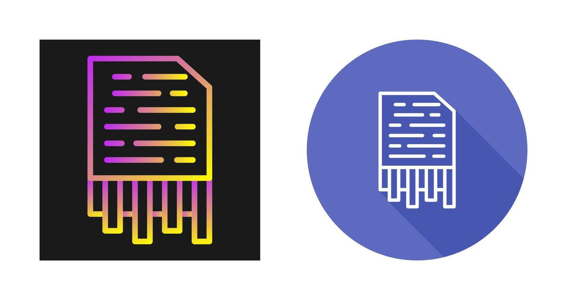Shredding Vector Icon