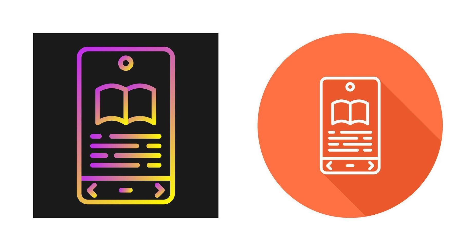 E book Reader Vector Icon