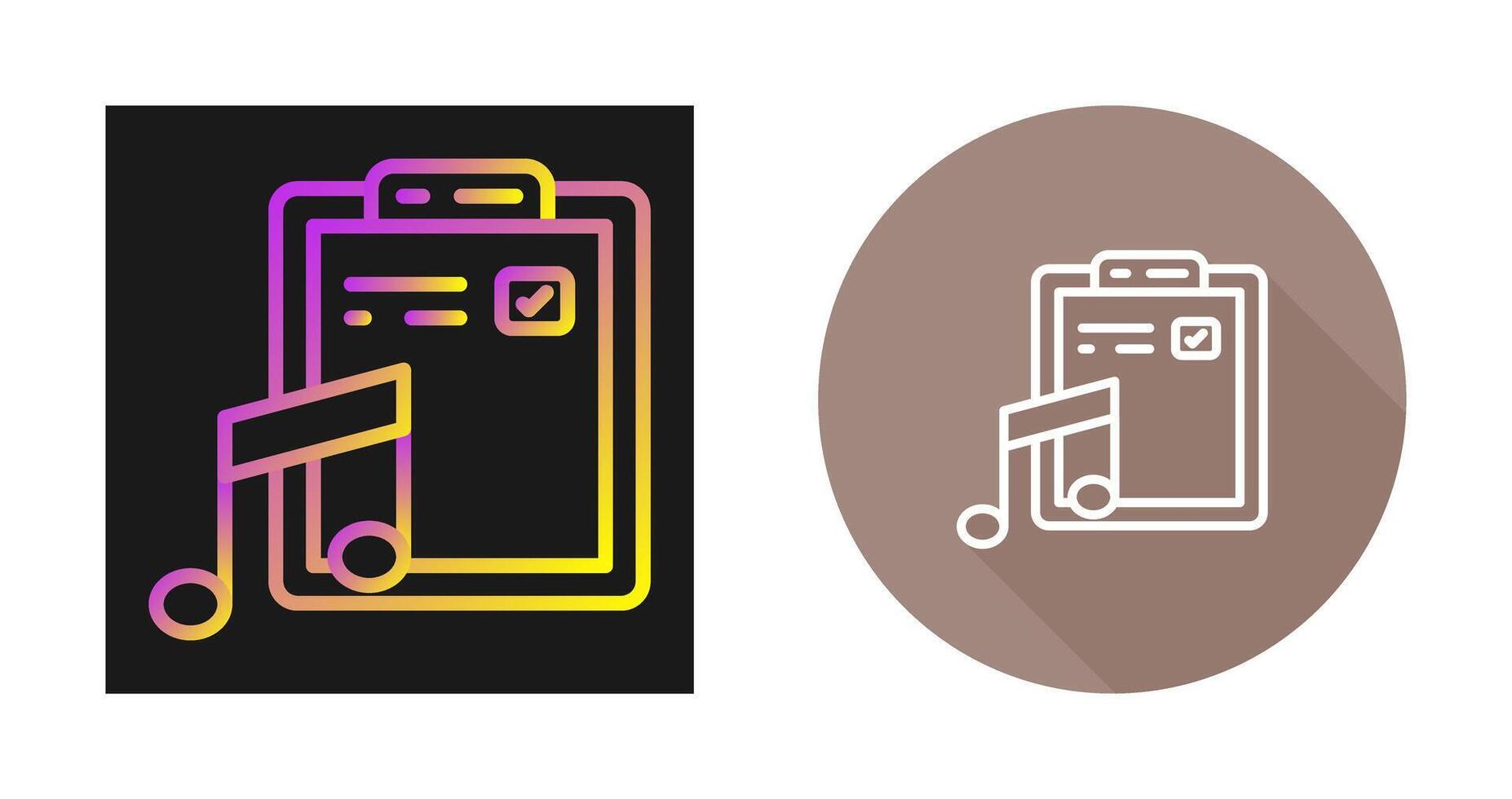 Music File Vector Icon