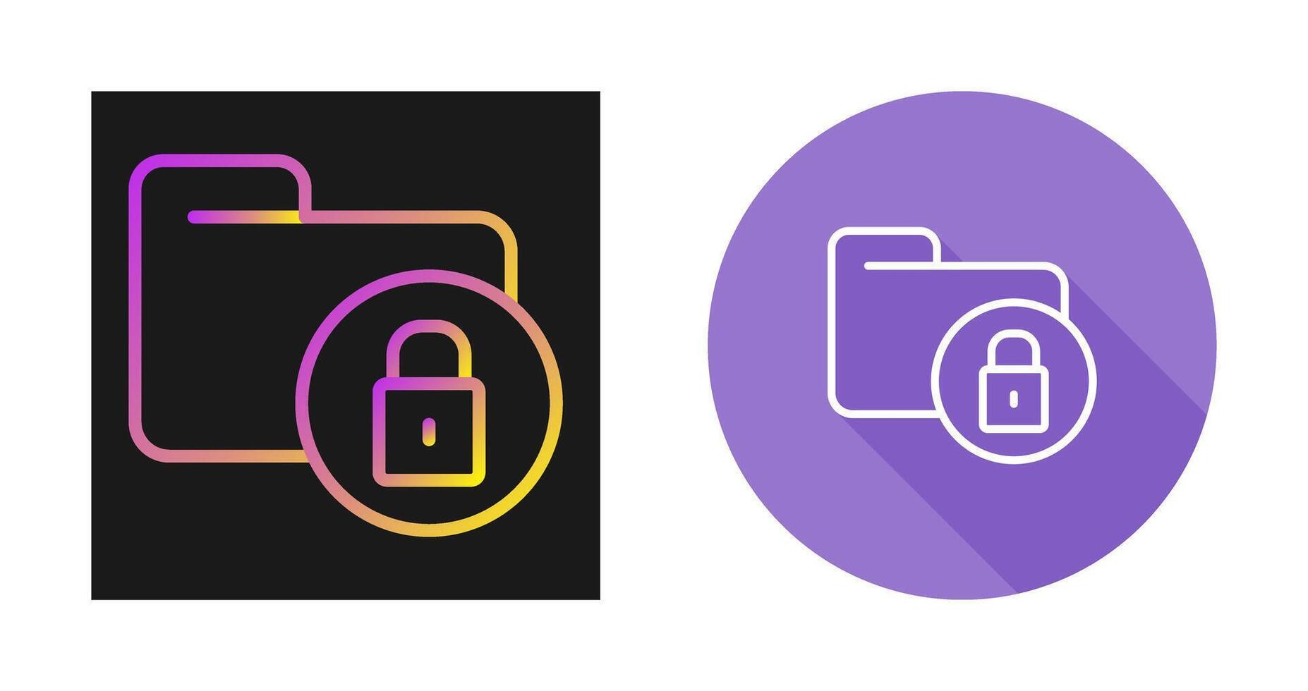 Secure Folder Vector Icon