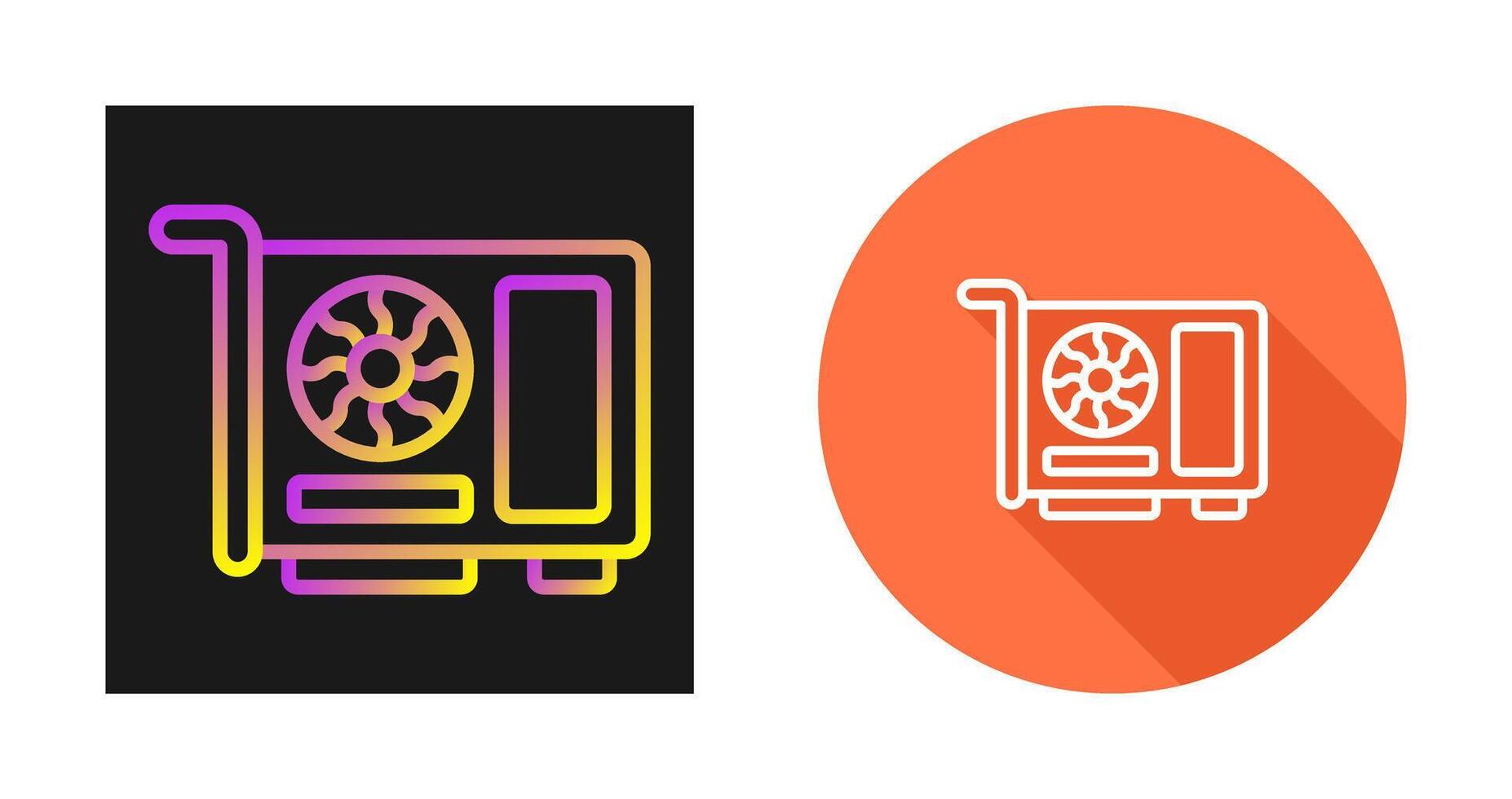 Graphic Card Vector Icon