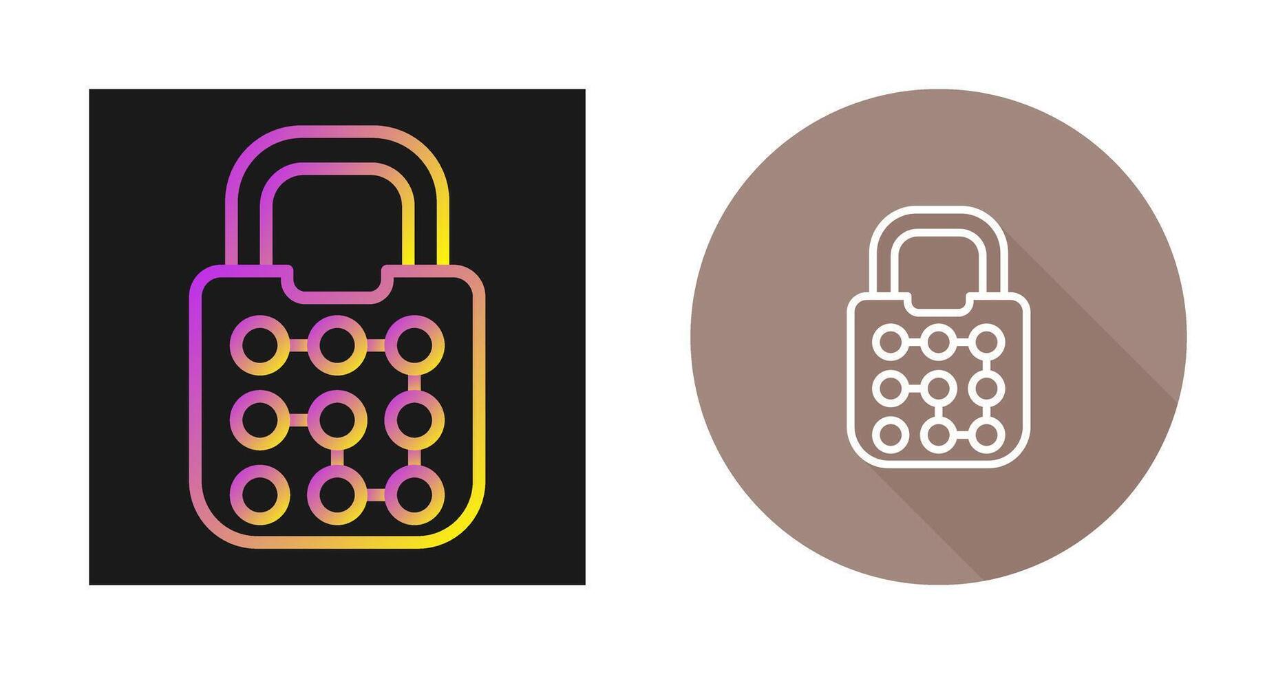 Pattern Lock Vector Icon