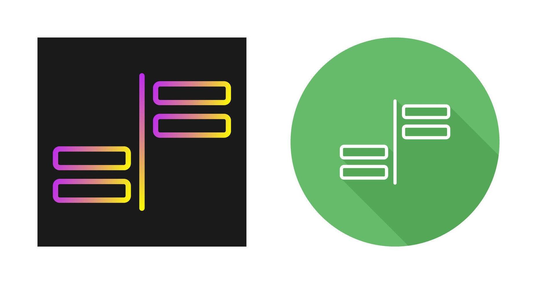 Horizontal Alignment Vector Icon