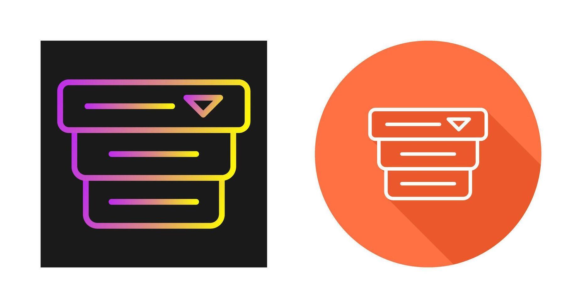 Drop Down Menu Vector Icon
