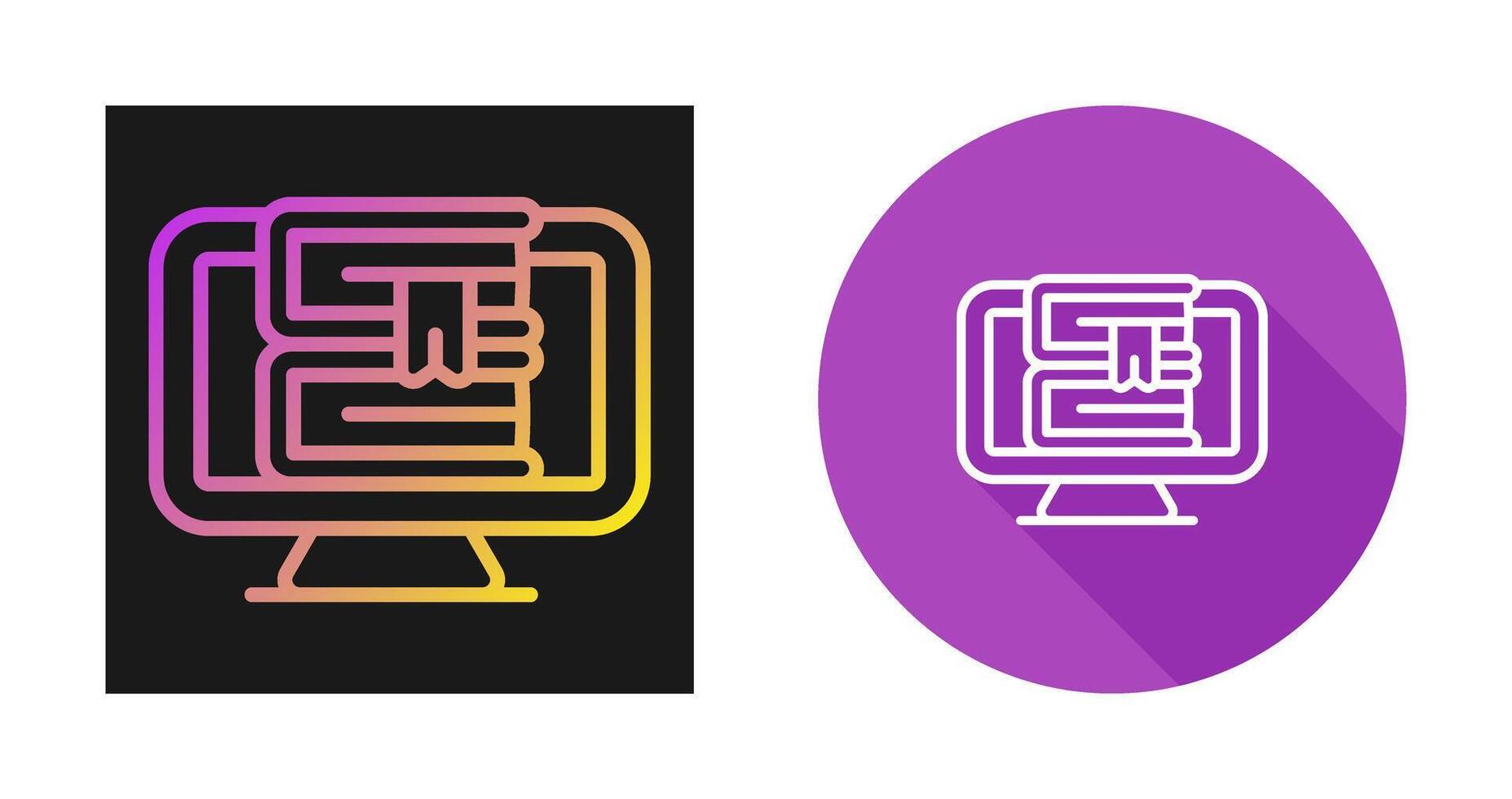 Computer Vector Icon