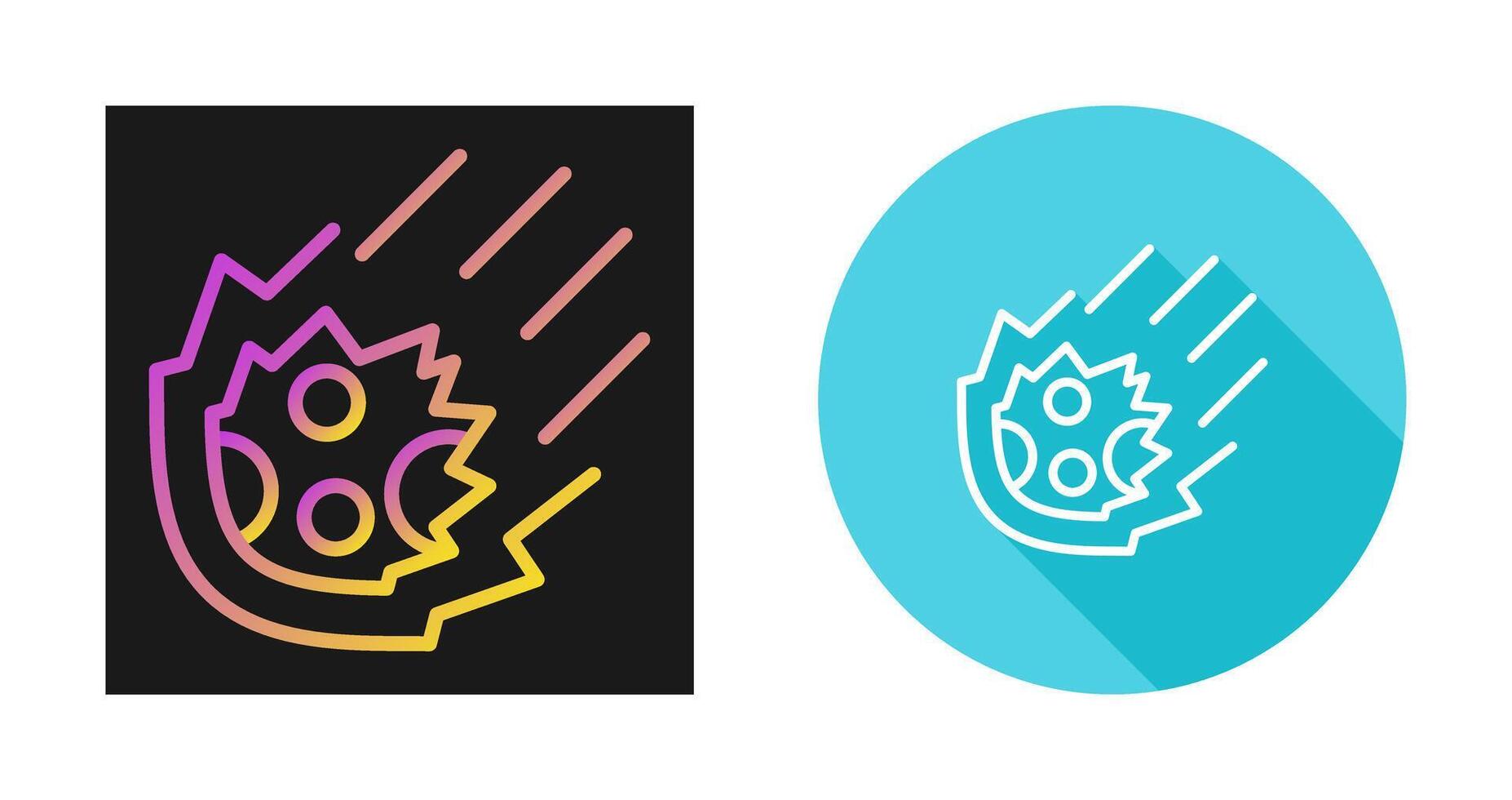 Meteor Vector Icon