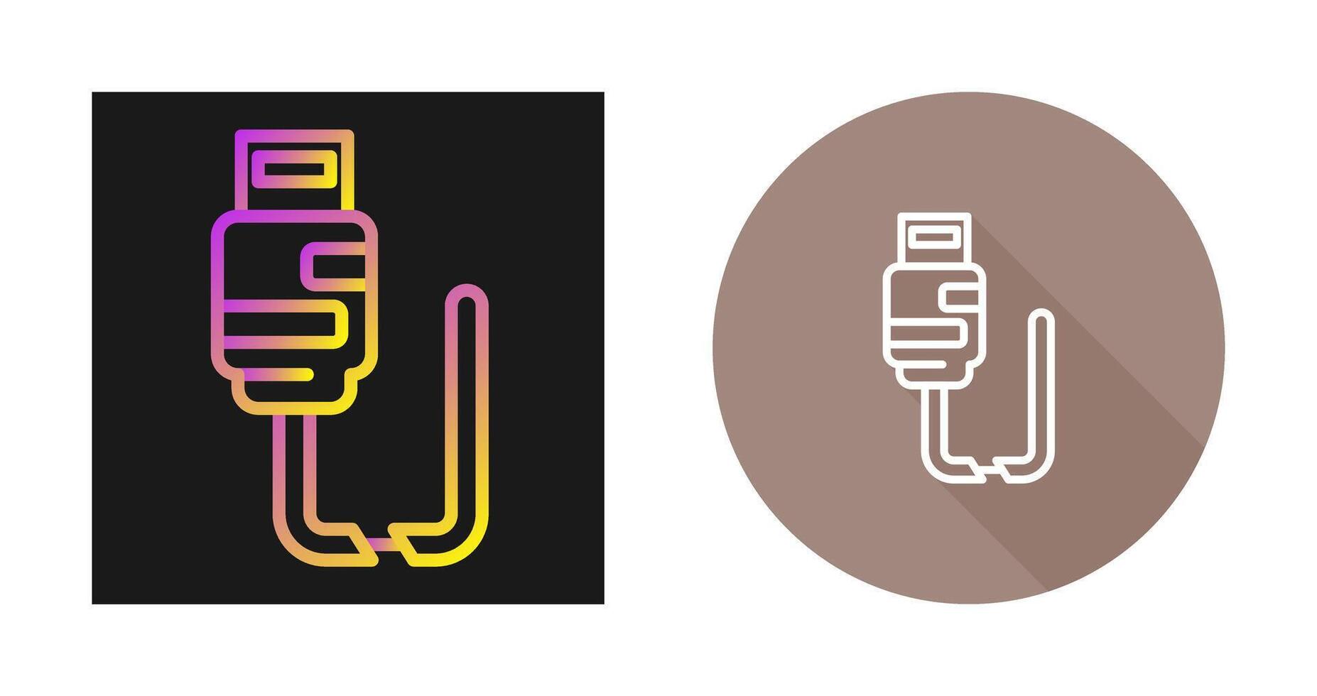 roto cable vector icono