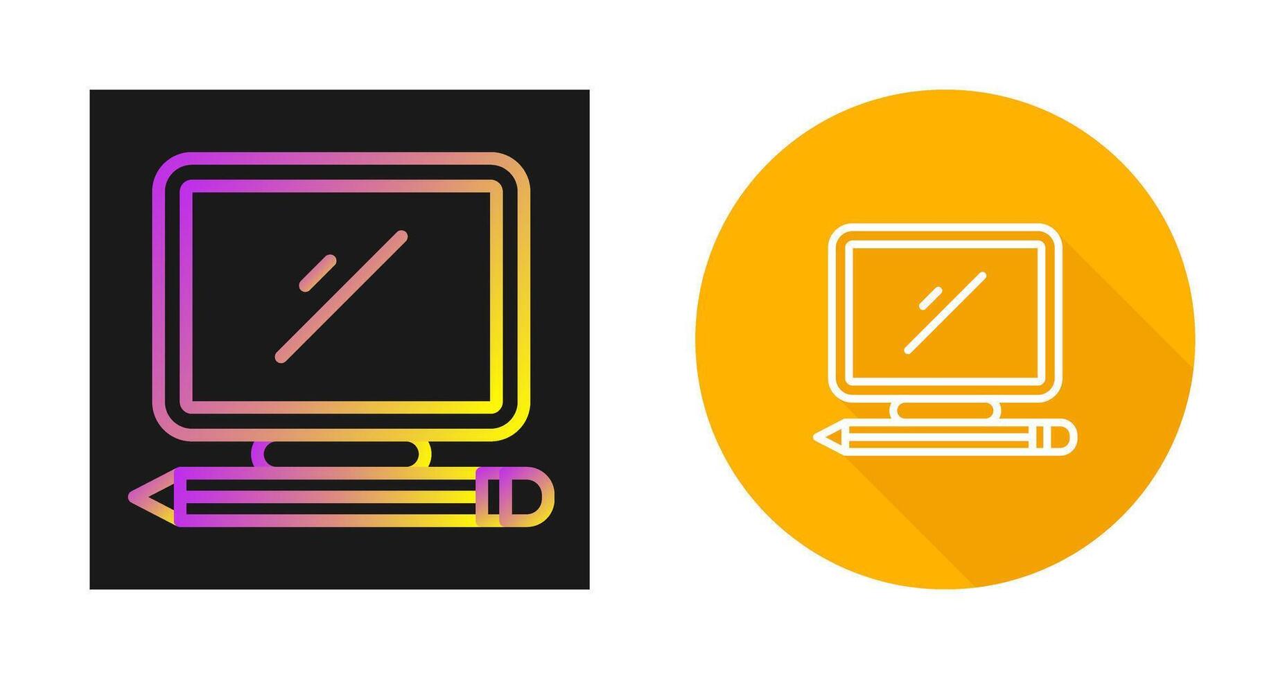 Desktop Computer Vector Icon