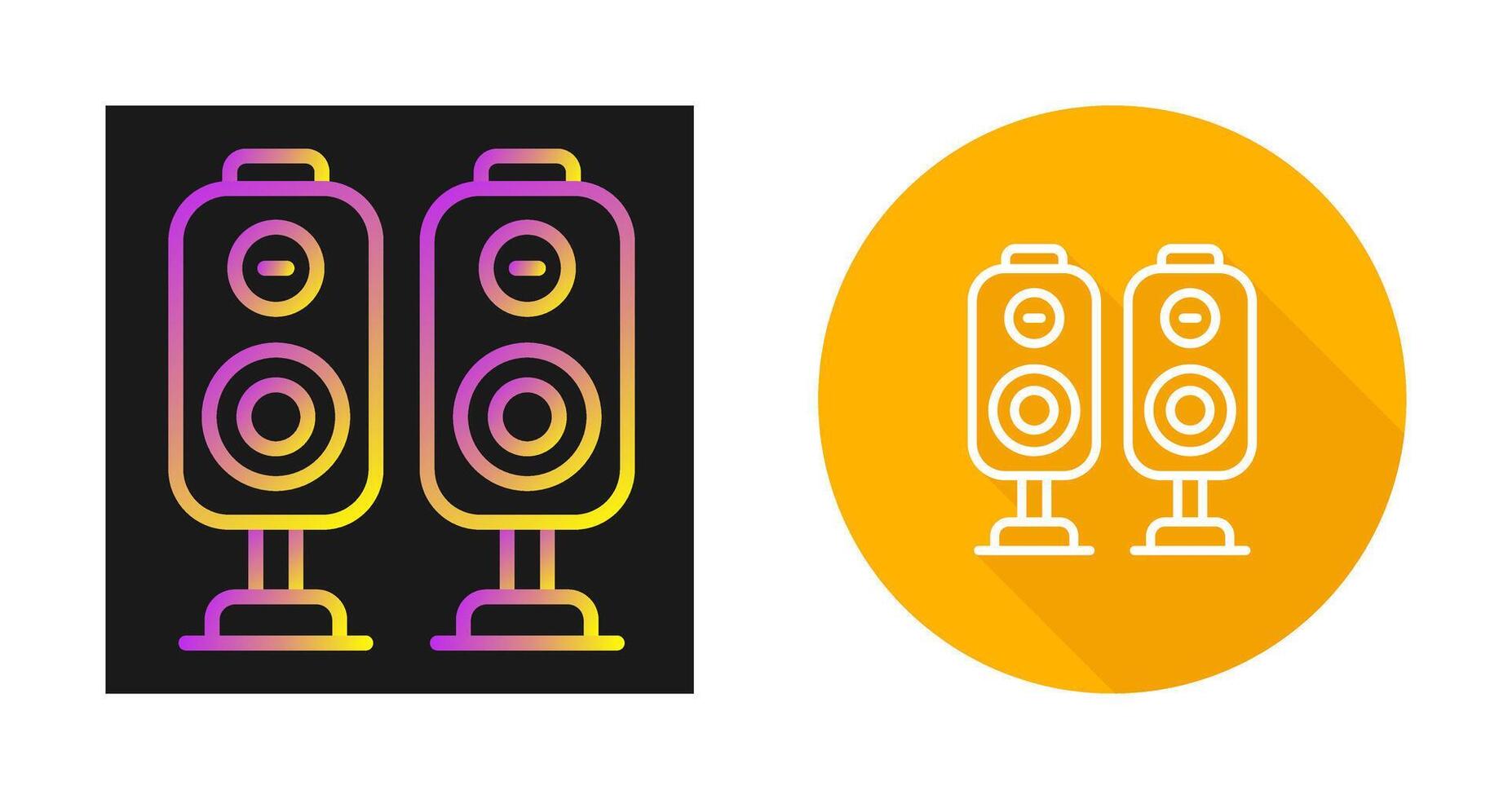 icono de vector de altavoces