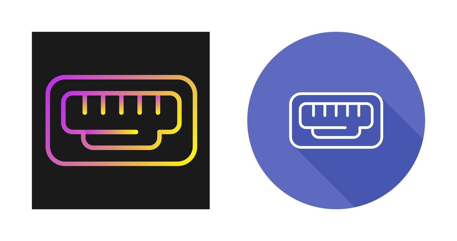 Ethernet Port Vector Icon