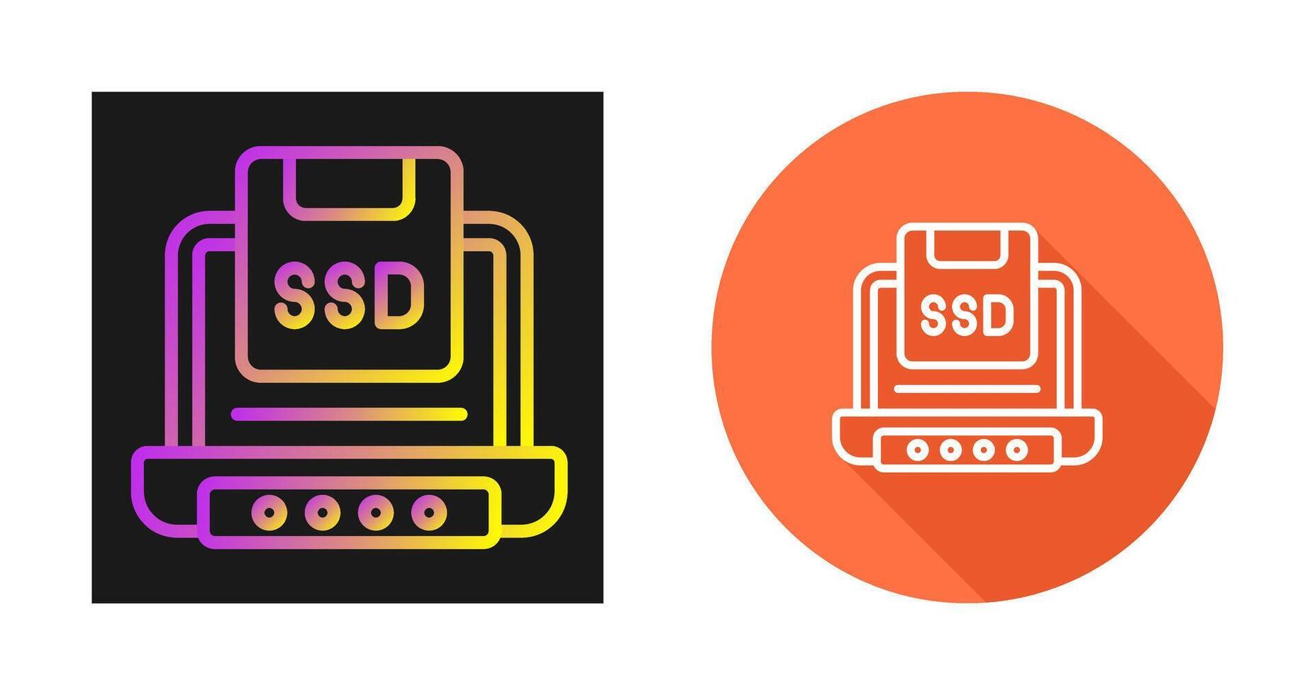 Solid State Drive Vector Icon