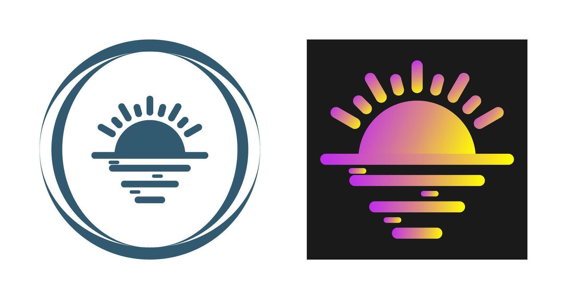 Sunset Vector Icon