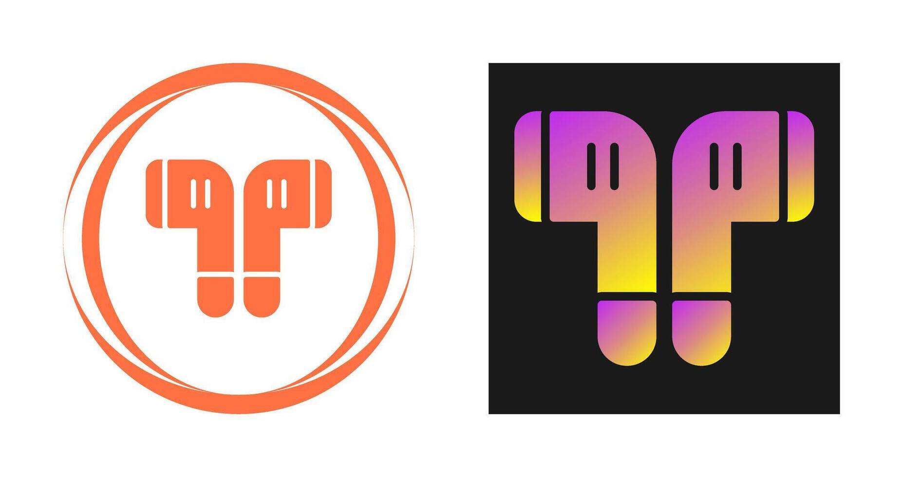 Wireless Earphones Vector Icon