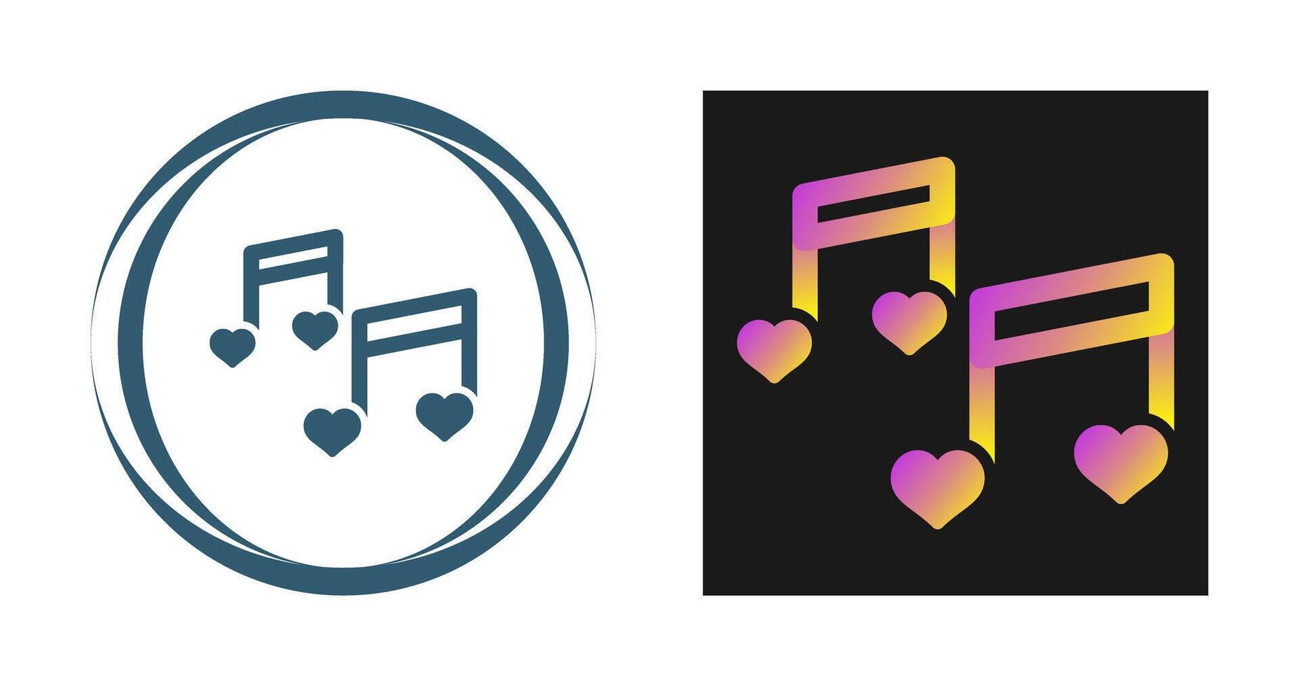 Romantic music Vector Icon